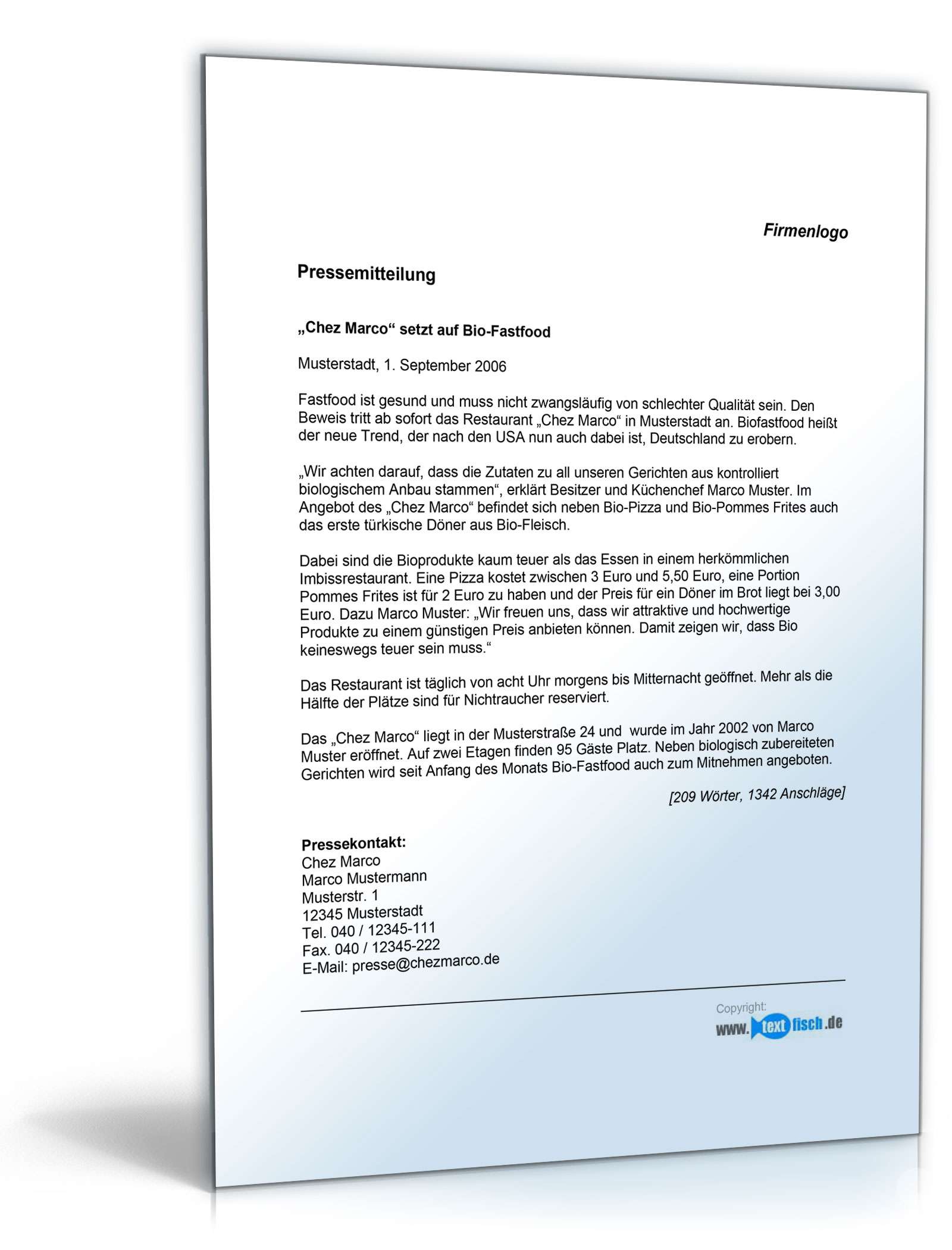 Mitteilung über neuen Trend (Gastronomie)