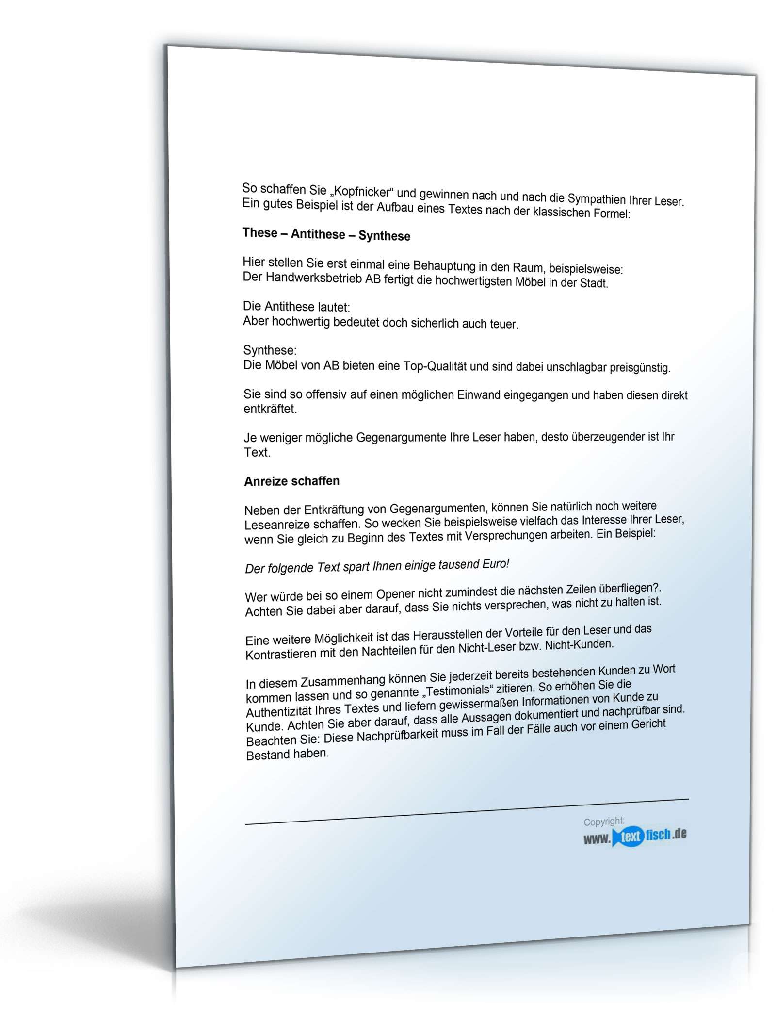 Werbetext für einen Finanzberater PDF. Seite: 4