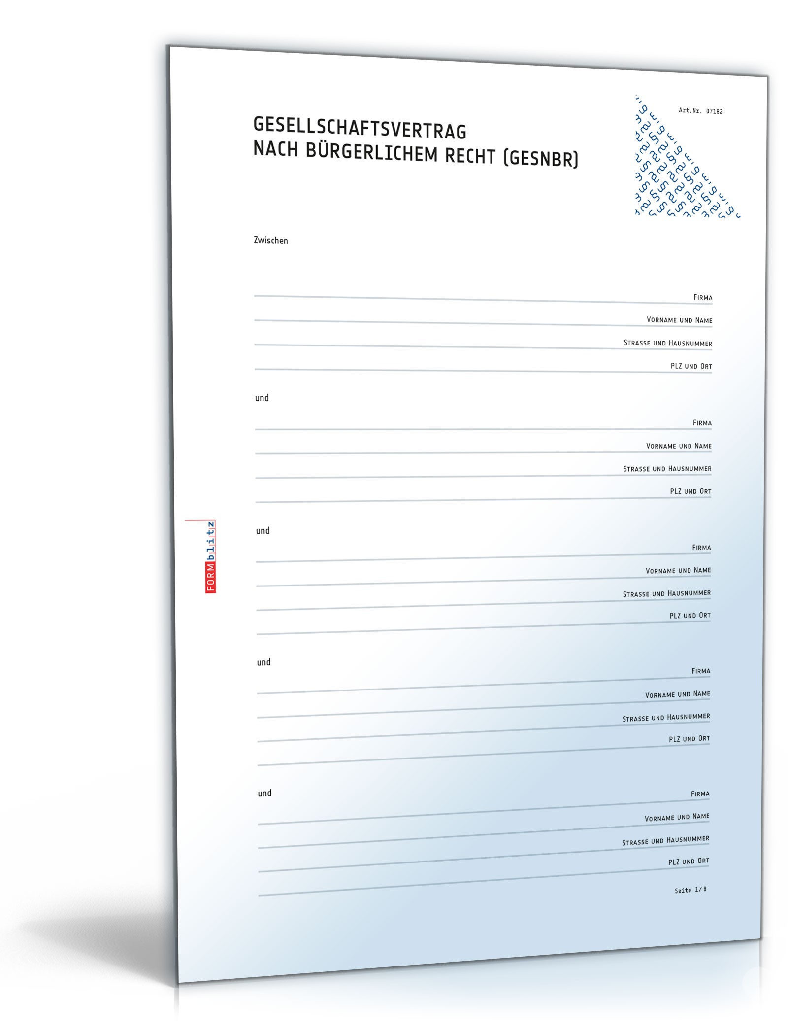 Gesellschaftsvertrag Word