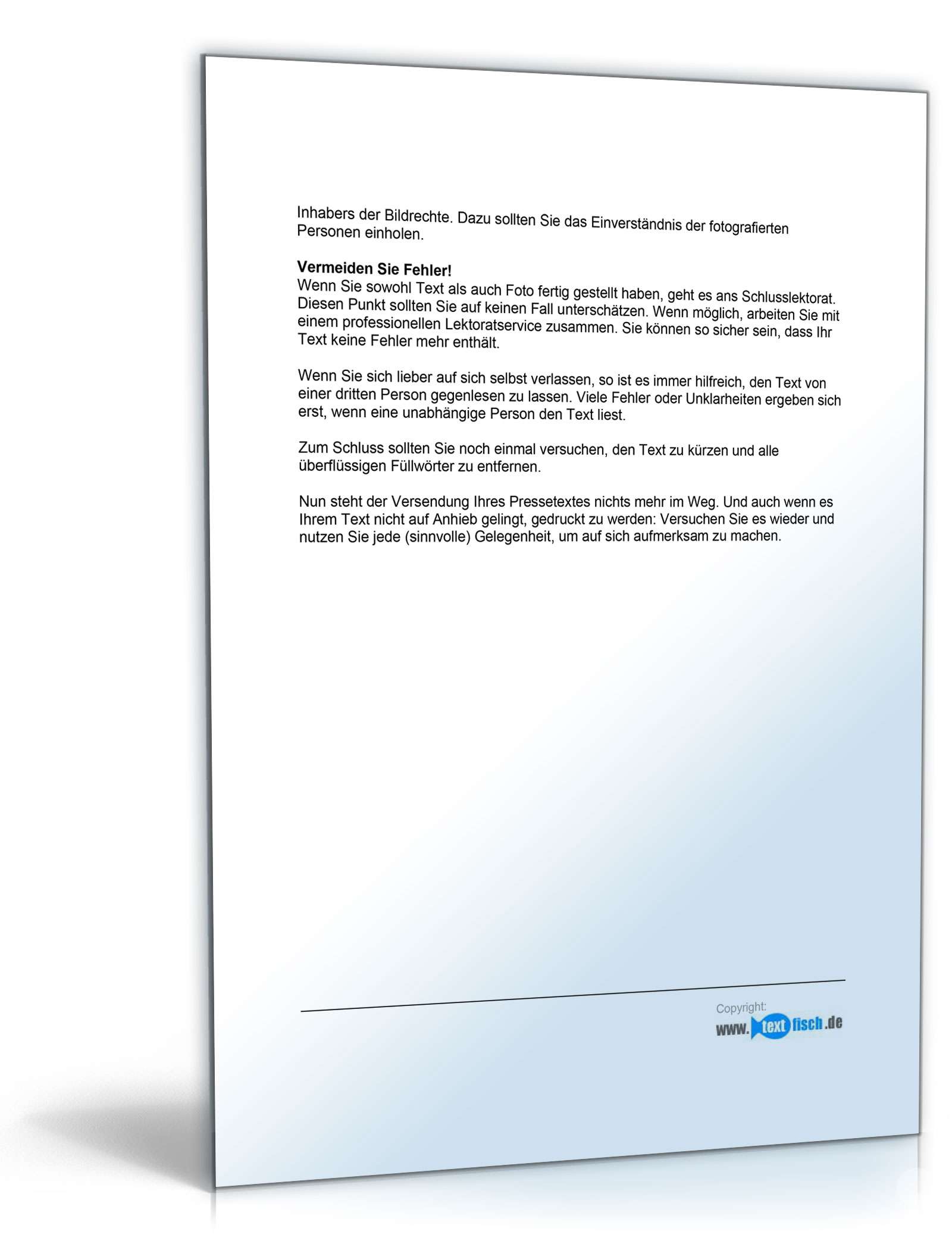 Pressemitteilung Firmenjubiläum (Bekleidungsladen)  PDF. Seite: 9