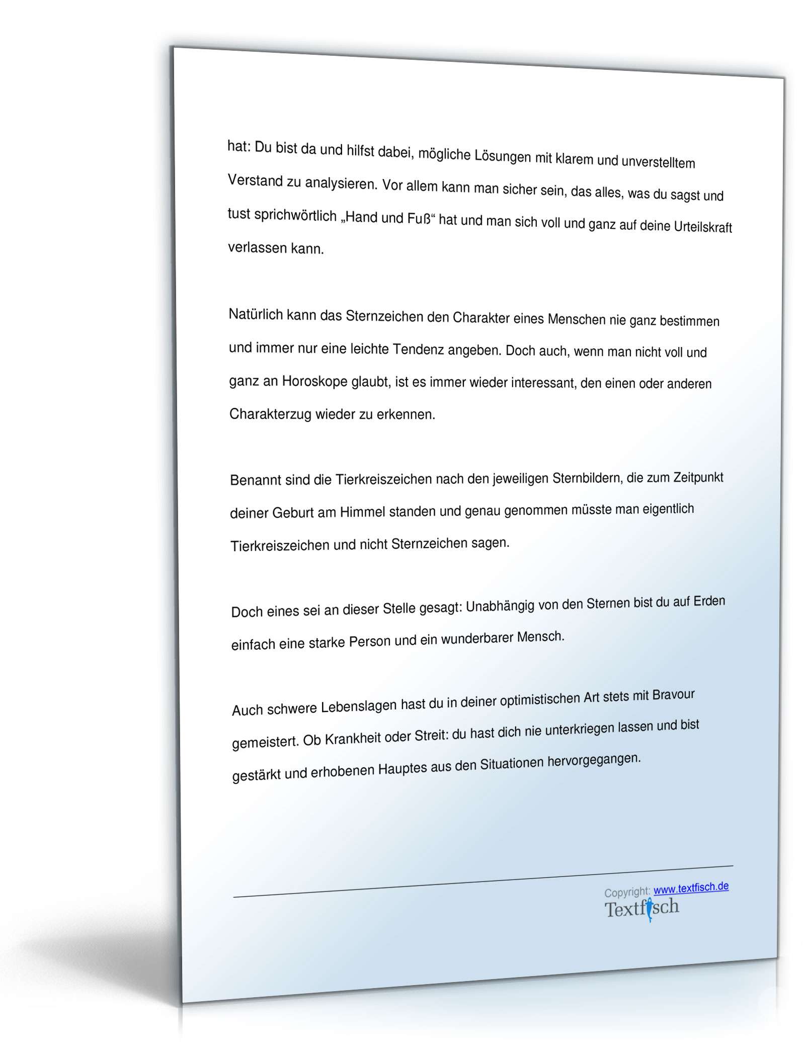 Geburtstagsrede Sternzeichen Steinbock (weiblich) PDF. Seite: 3