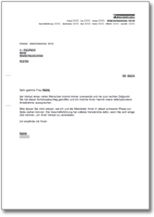 Kondolenzschreiben Word