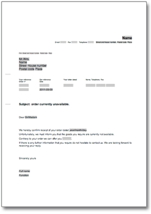 Angebotsanfrage nach persönlicher Ansprache (Englisch)  Word