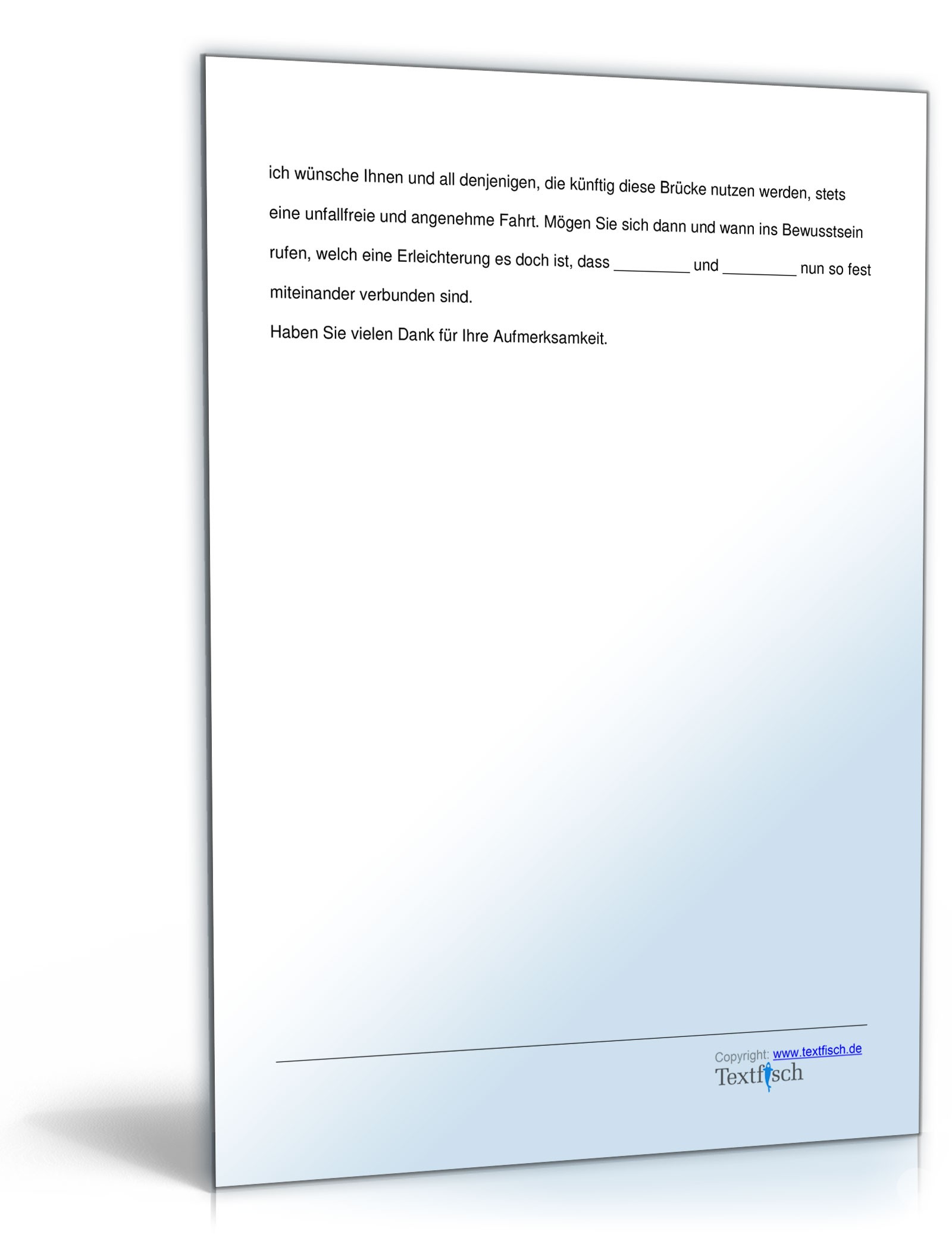 Einweihungsrede - Einweihung einer Brücke   PDF. Seite: 4