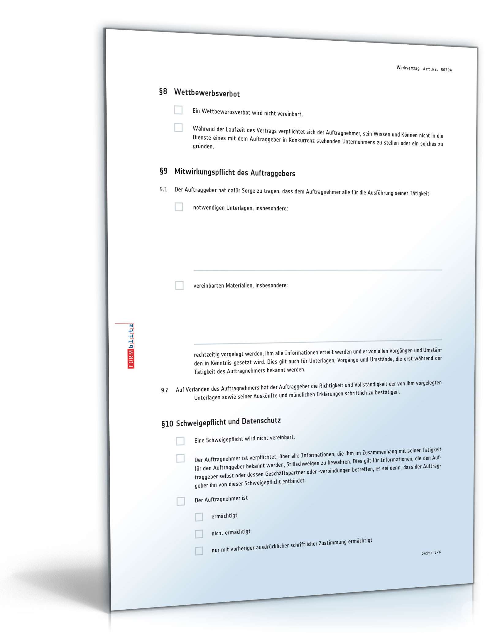 Werkvertrag (allgemein) PDF. Seite: 5
