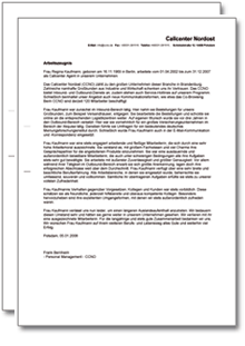 Dienstzeugnis-Paket (Call Center Agents) Excel