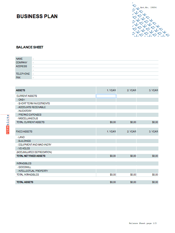 Business Plan Excel. Seite: 5