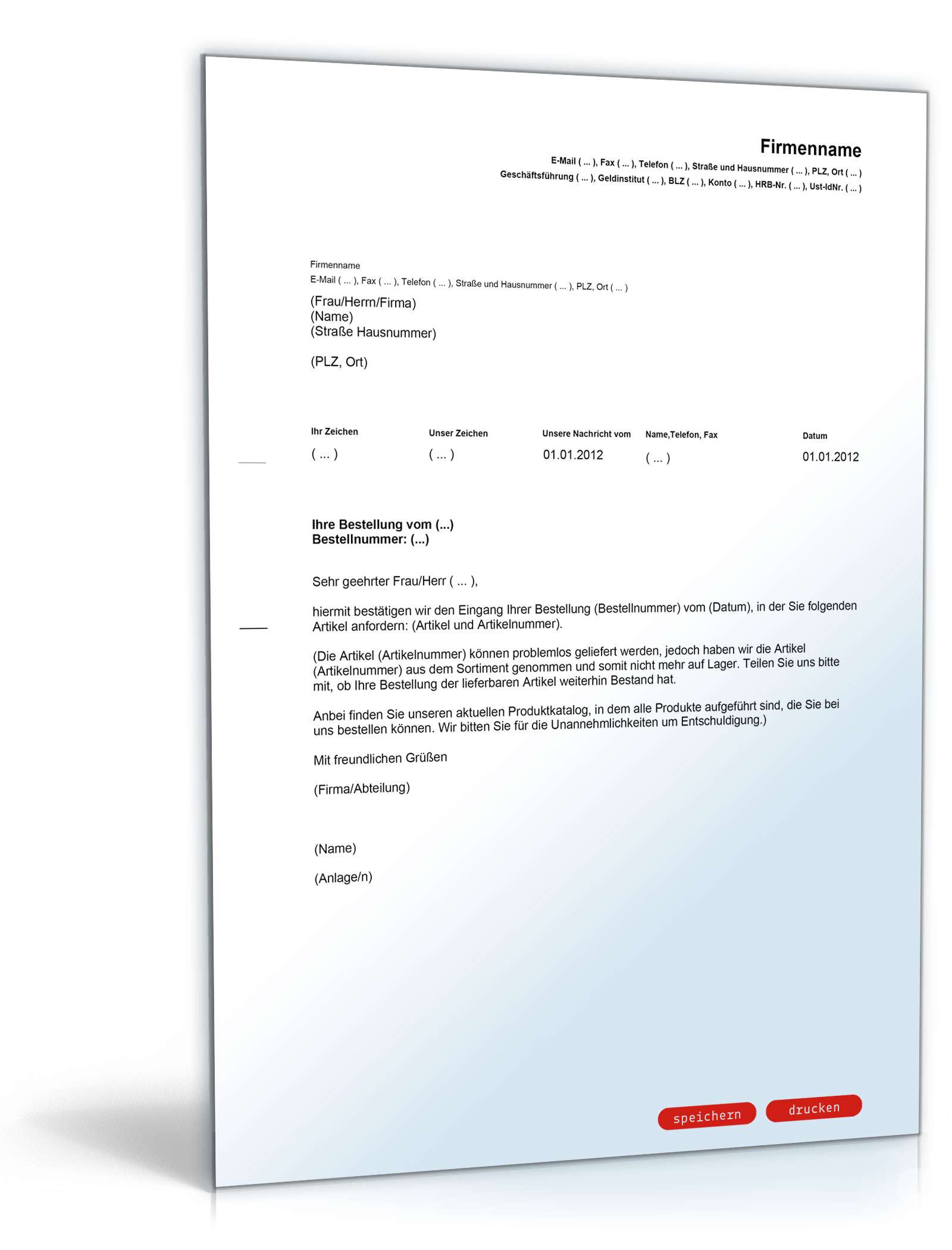 Entschuldigungsschreiben für Lieferunfähigkeit PDF