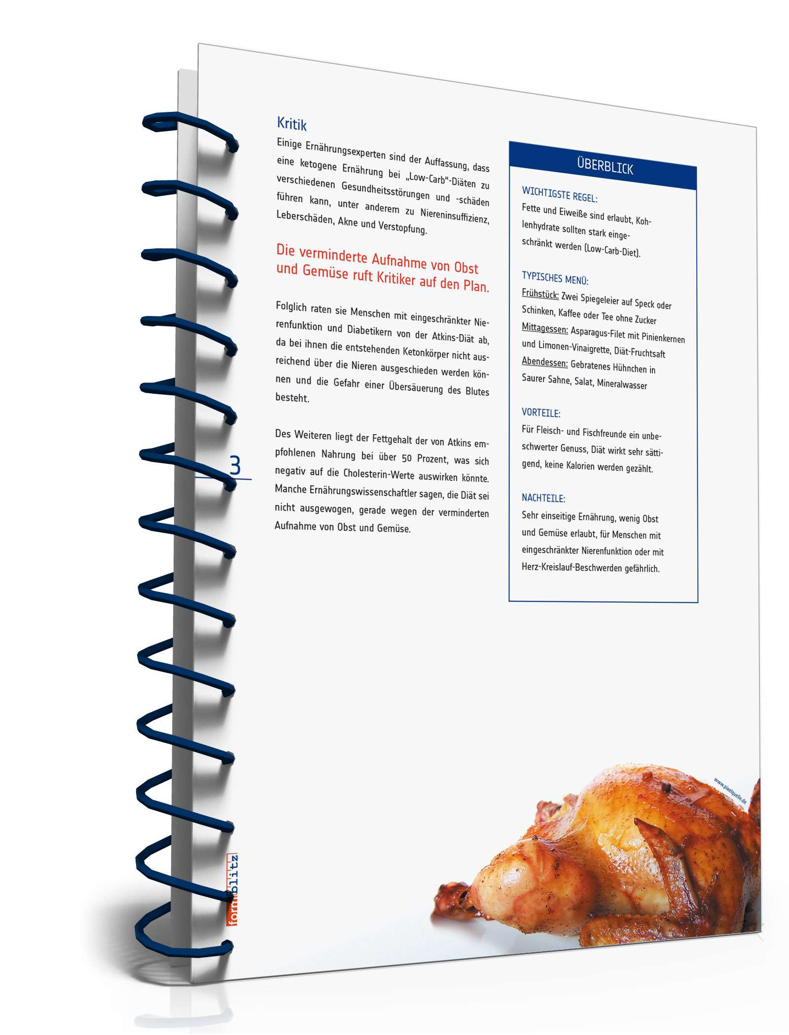 Atkins-Diät (Ratgeber mit Diätplan und Einkaufsliste) PDF. Seite: 3