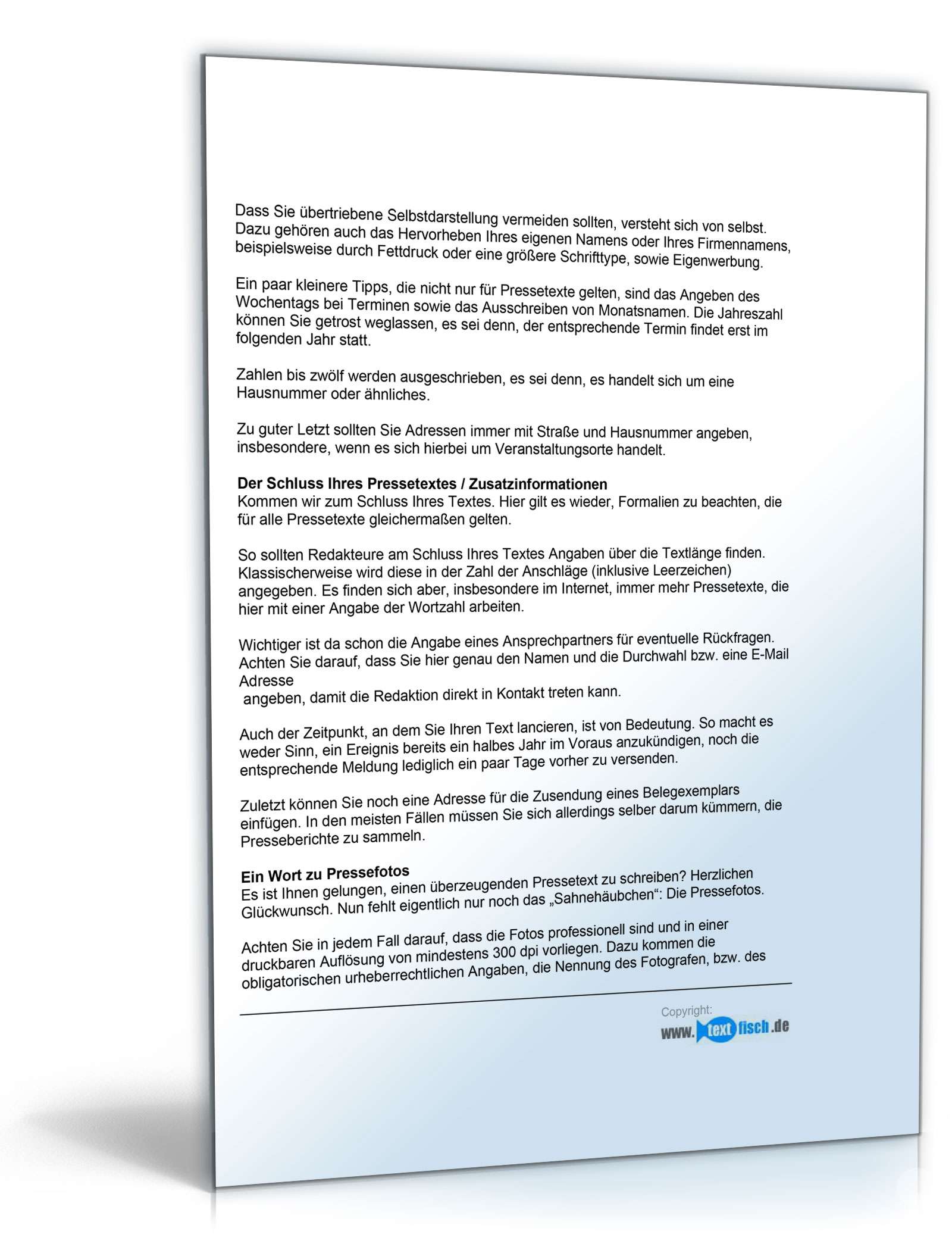 Pressemitteilung Bekanntgabe einer Vereinsgründung (Sportverein)  PDF. Seite: 8