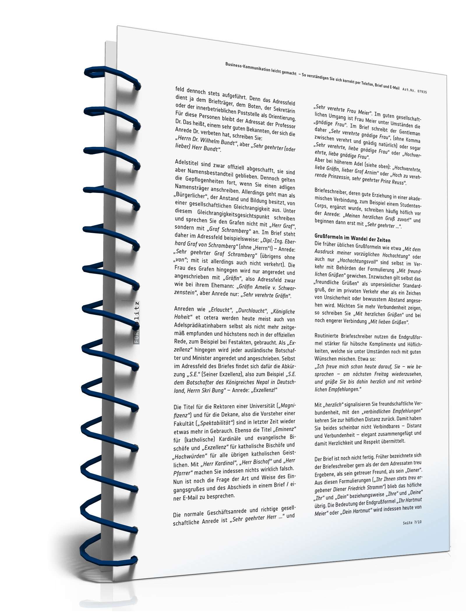 Business-Kommunikation leicht gemacht PDF. Seite: 8