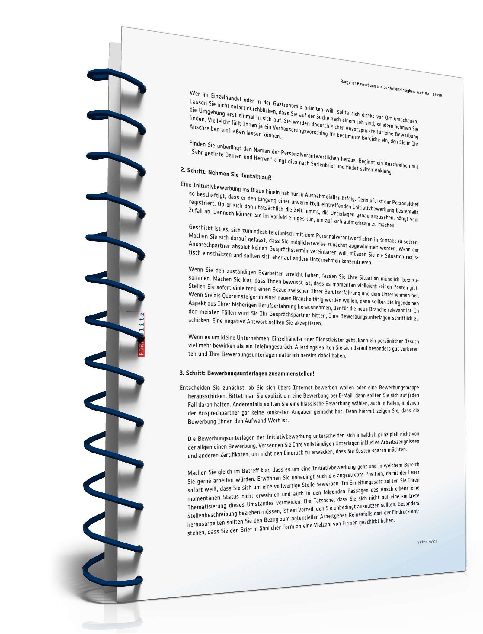 Ratgeber Bewerbung aus der Arbeitslosigkeit PDF. Seite: 5