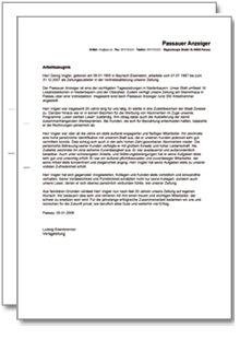 Dienstzeugnis-Paket (Zeitungszusteller) Excel