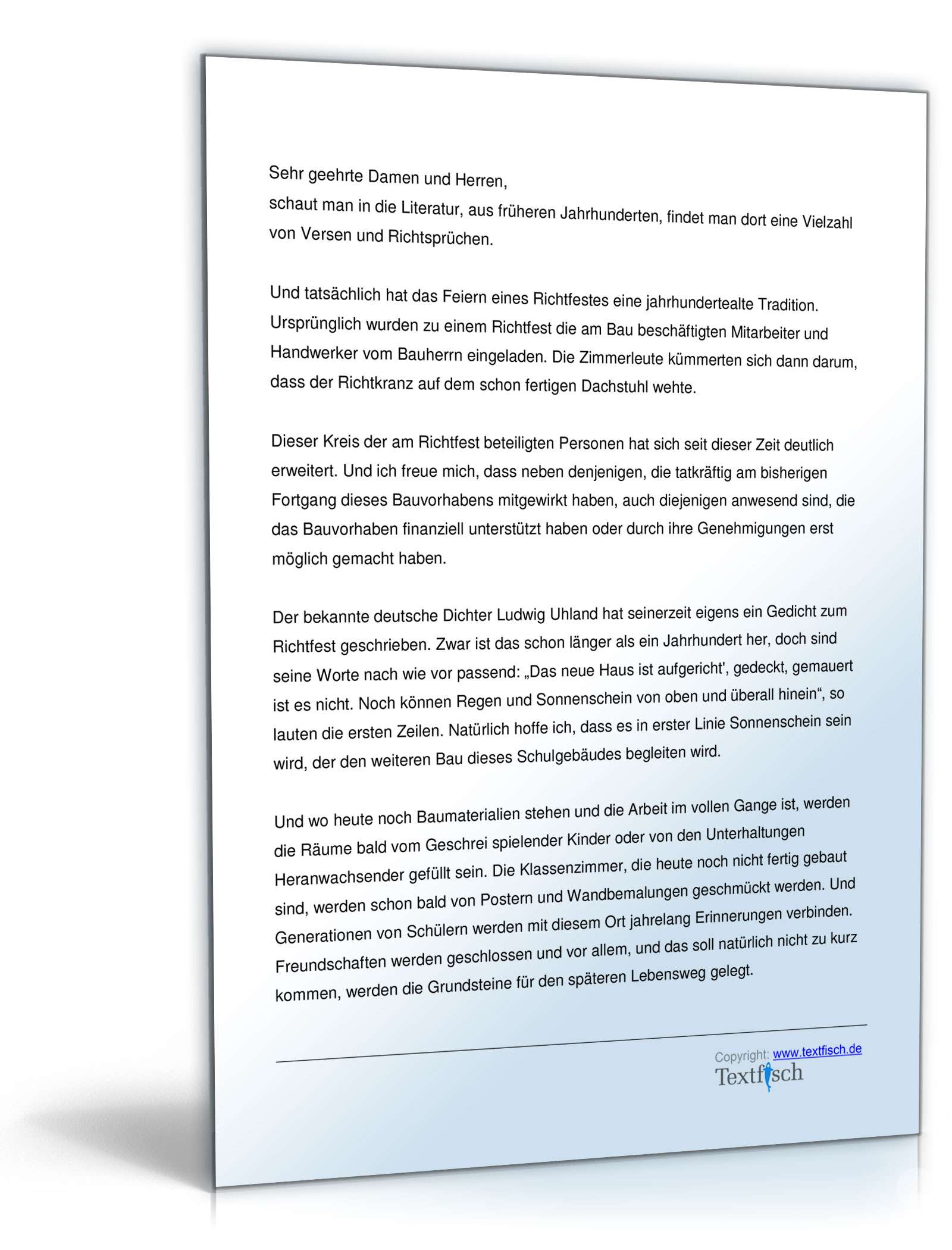 Richtfest einer Schule  PDF. Seite: 2