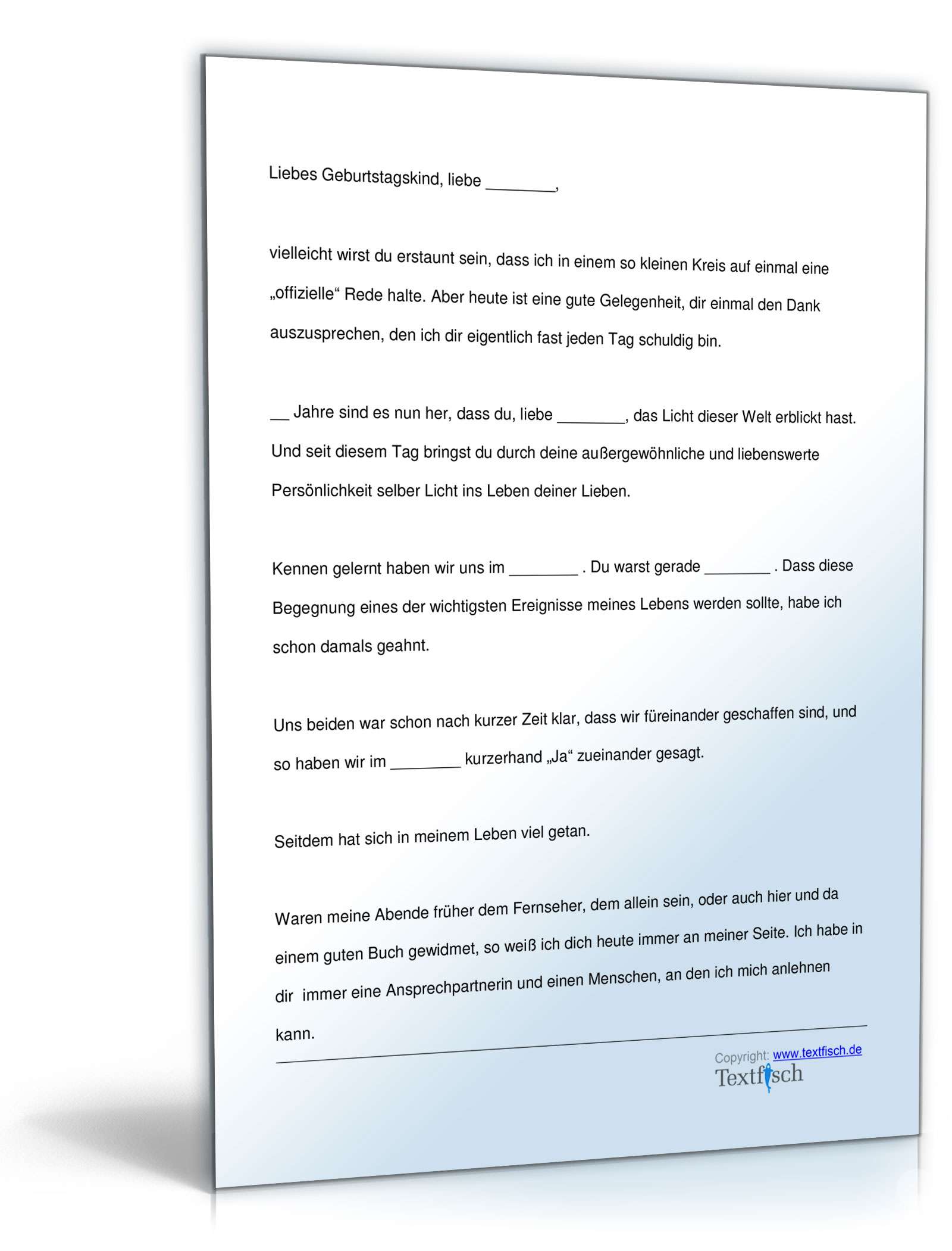 Geburtstagsrede für die Partnerin PDF. Seite: 2