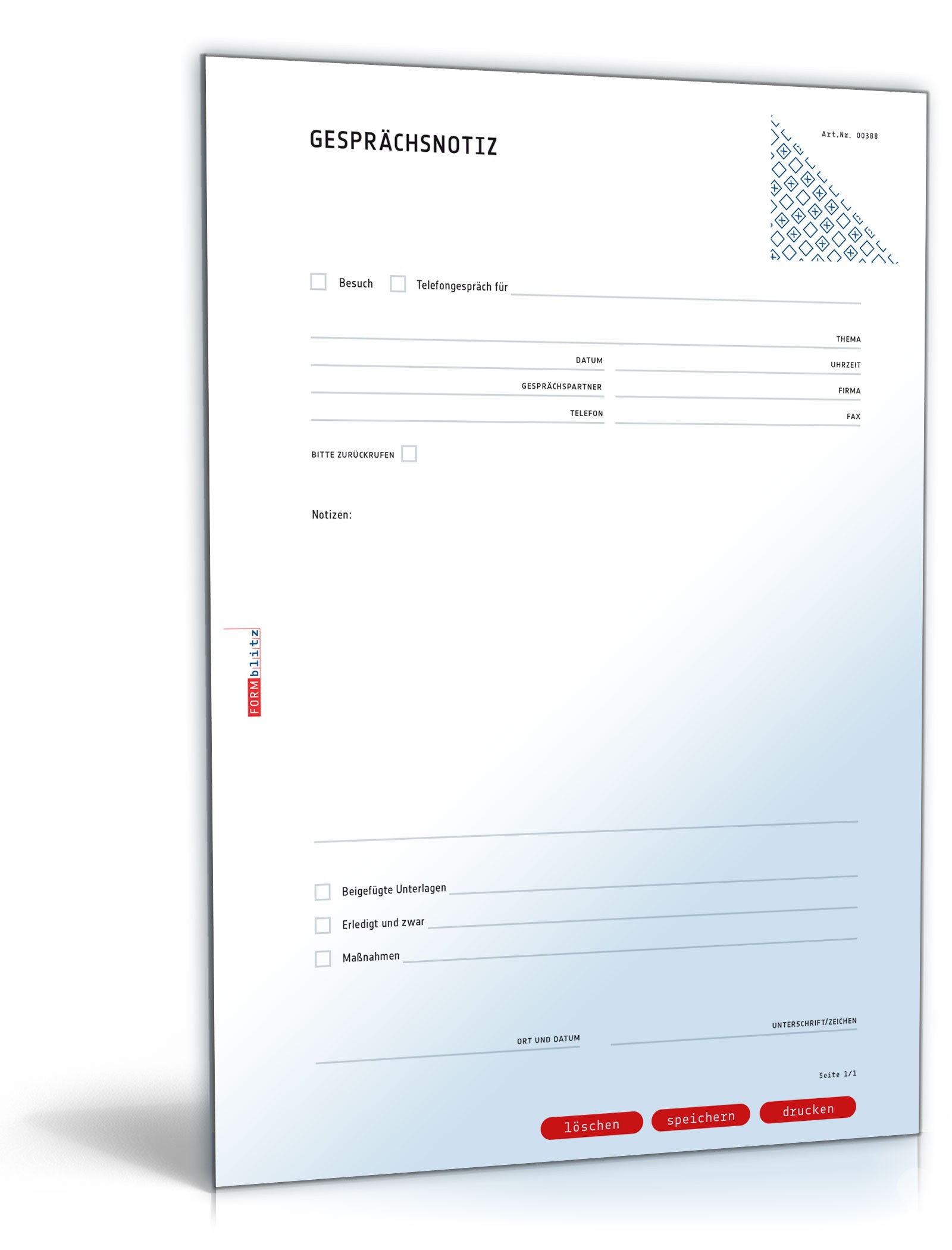 Gesprächsnotiz PDF