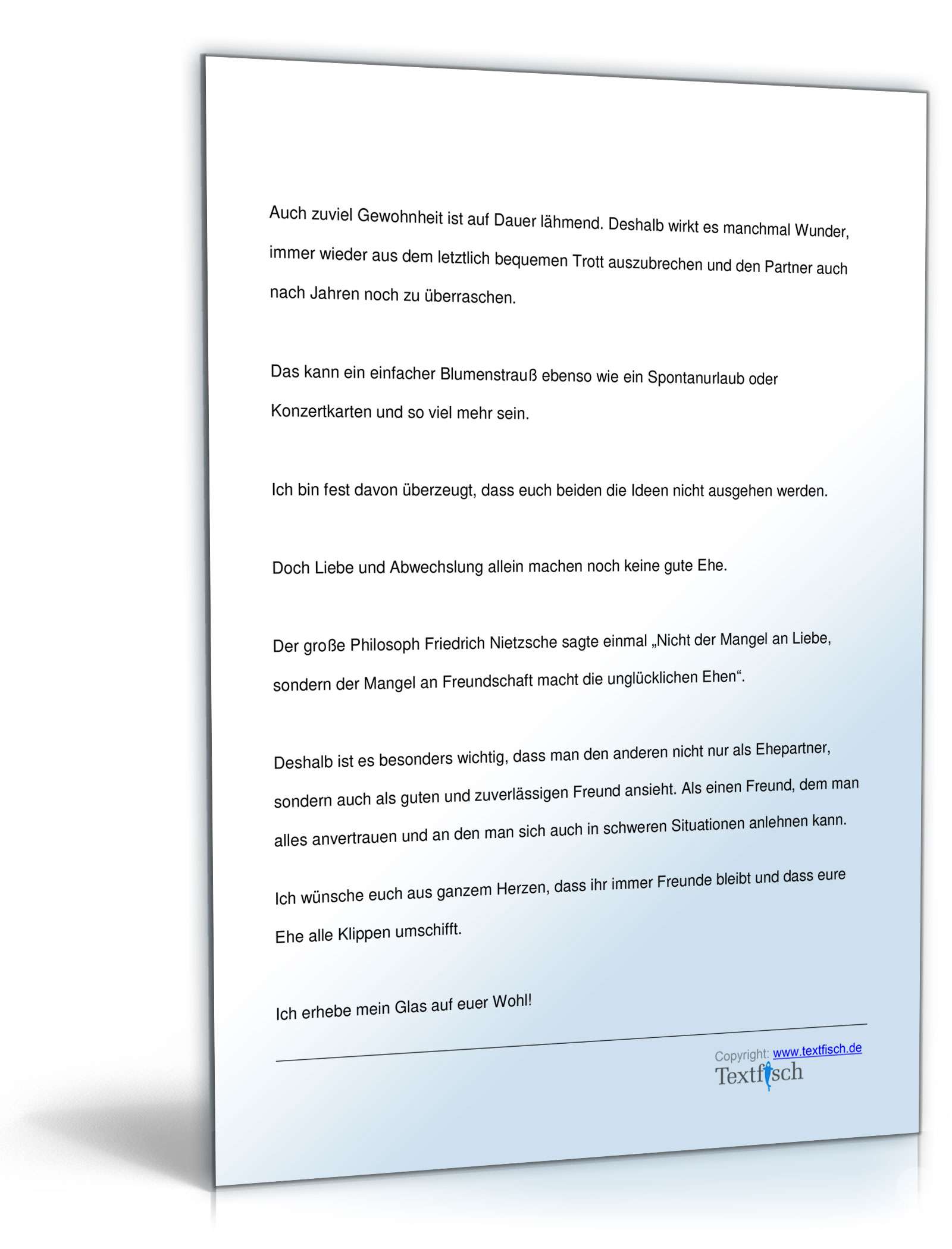 Hochzeitsrede - Patentante/Patenonkel des Bräutigams PDF. Seite: 4