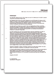 Dienstzeugnis-Paket (Pflegepersonal) Excel