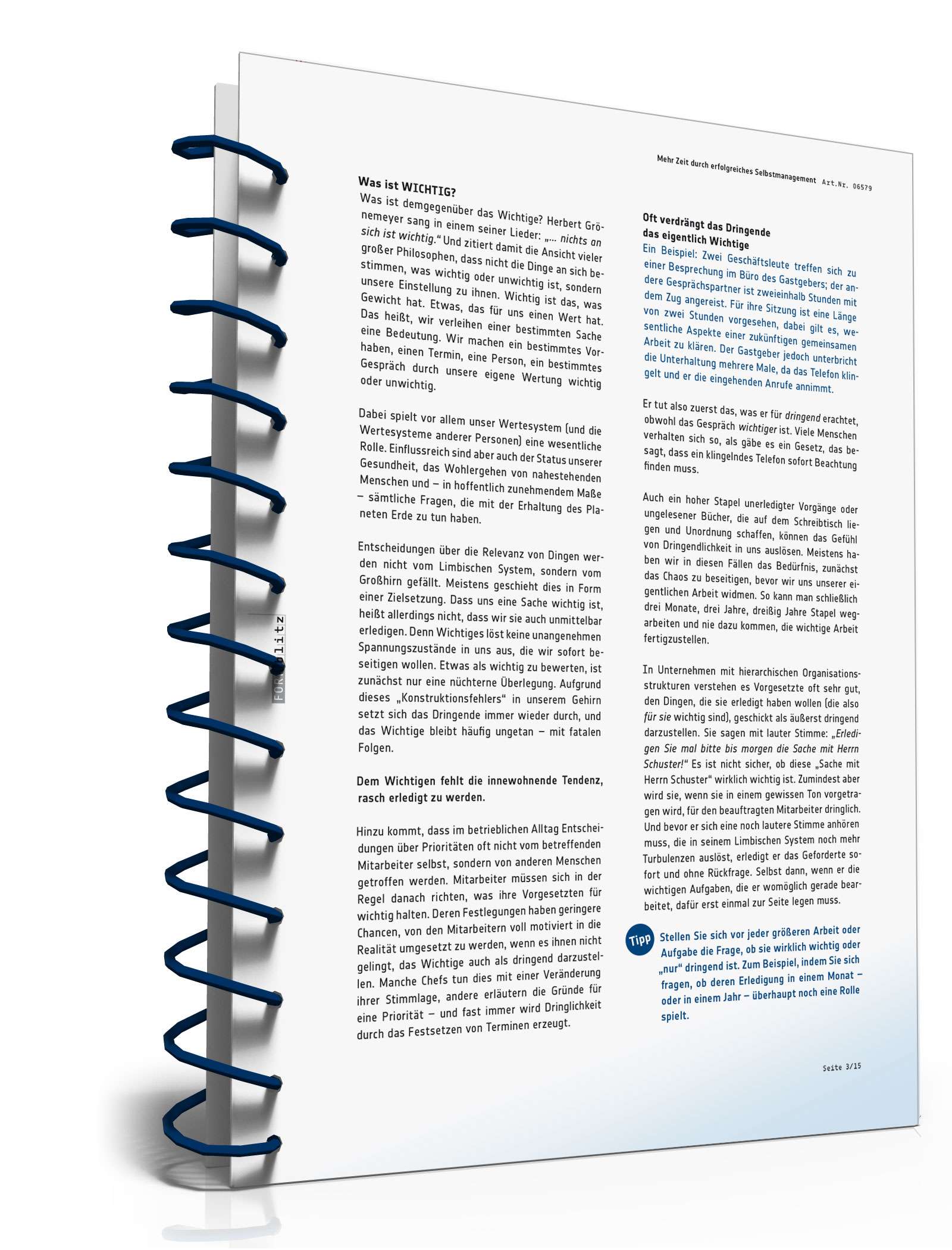 Mehr Zeit durch erfolgreiches Selbstmanagement PDF. Seite: 4