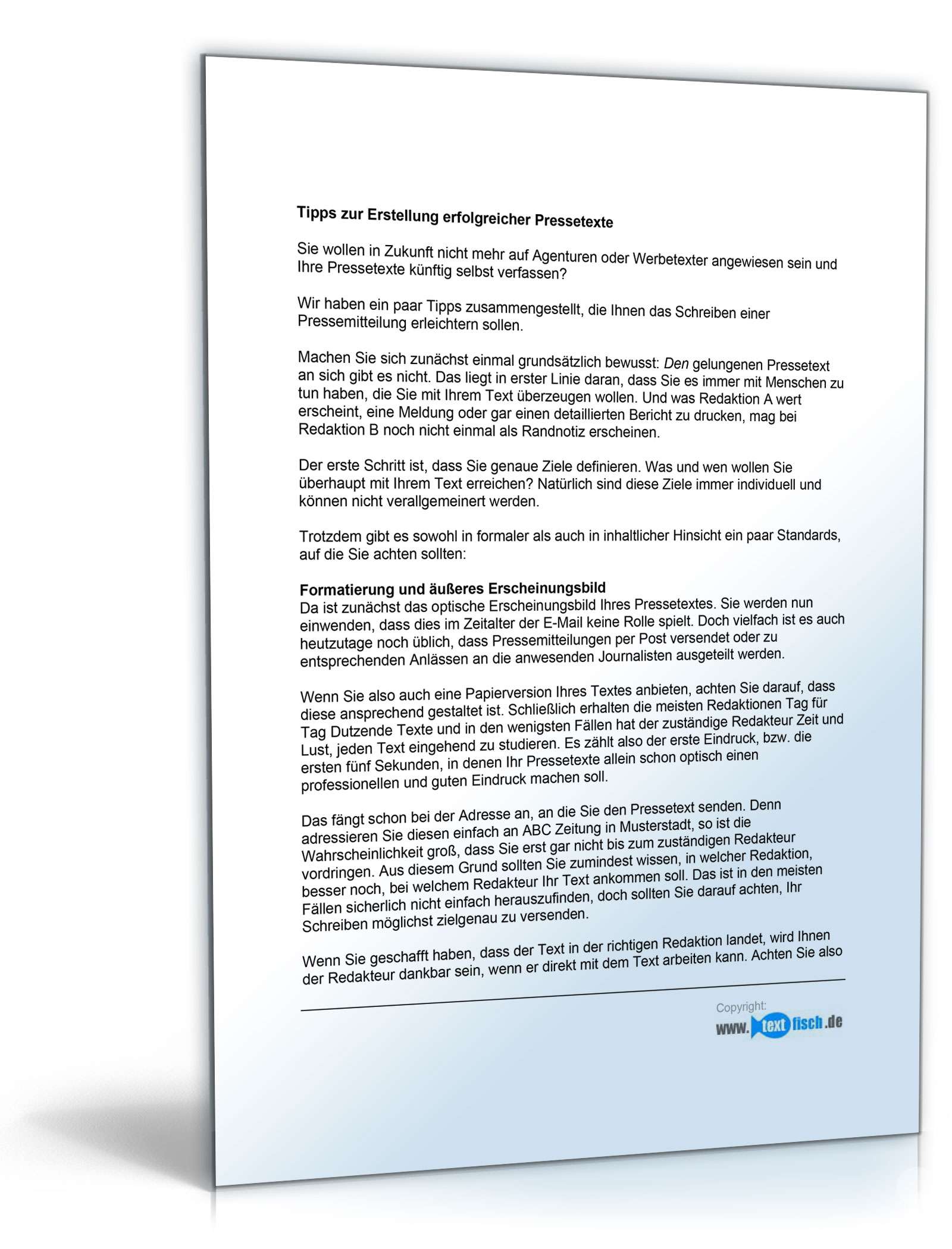 Pressemitteilung Firmenjubiläum (Bekleidungsladen)  PDF. Seite: 3