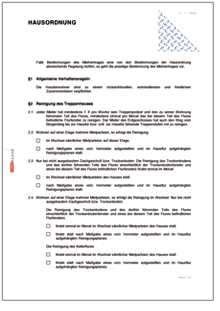 Hausordnung Word