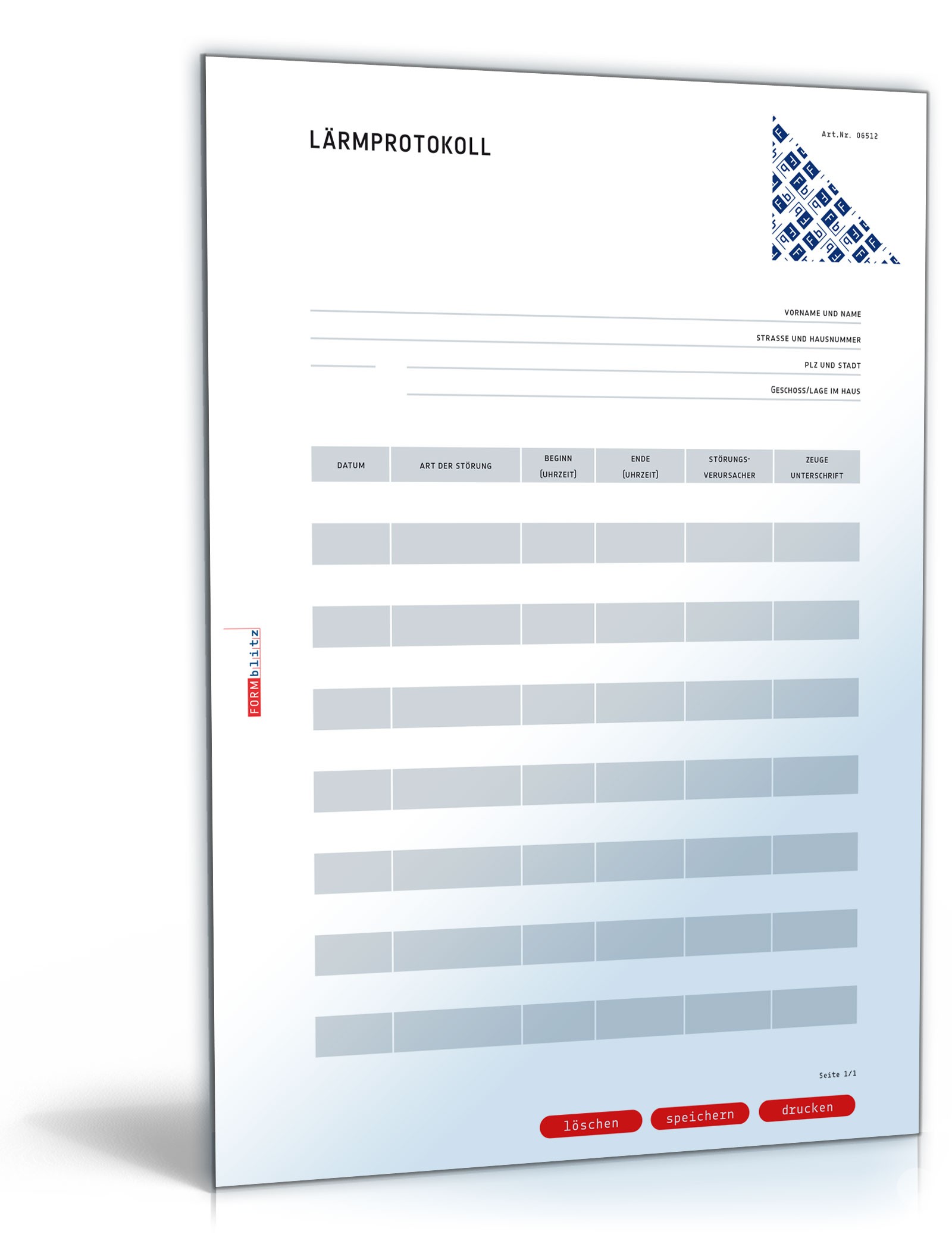 Lärmprotokoll PDF