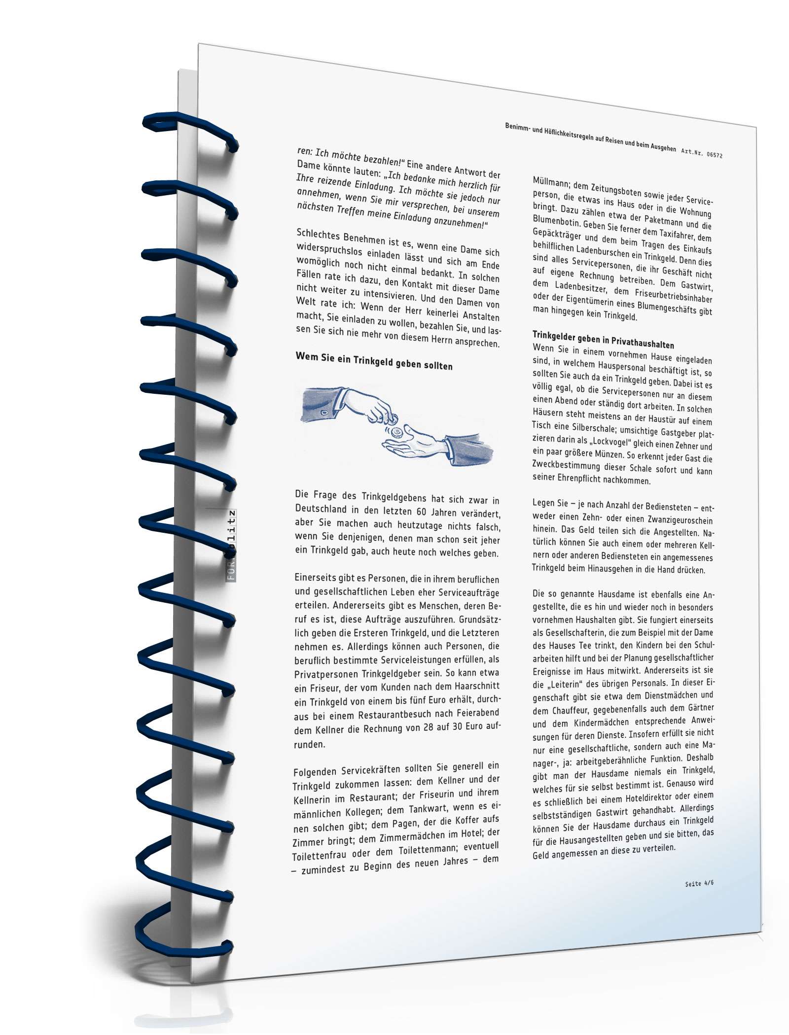 Benimm- und Höflichkeitsregeln auf Reisen und beim Ausgehen PDF. Seite: 5