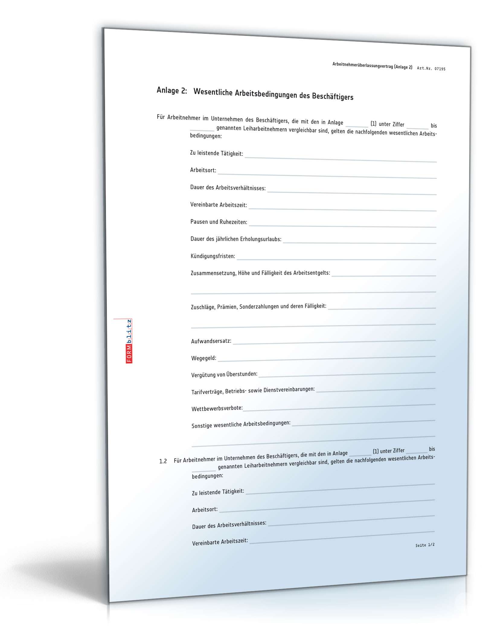 Arbeitnehmerüberlassungsvertrag PDF. Seite: 6