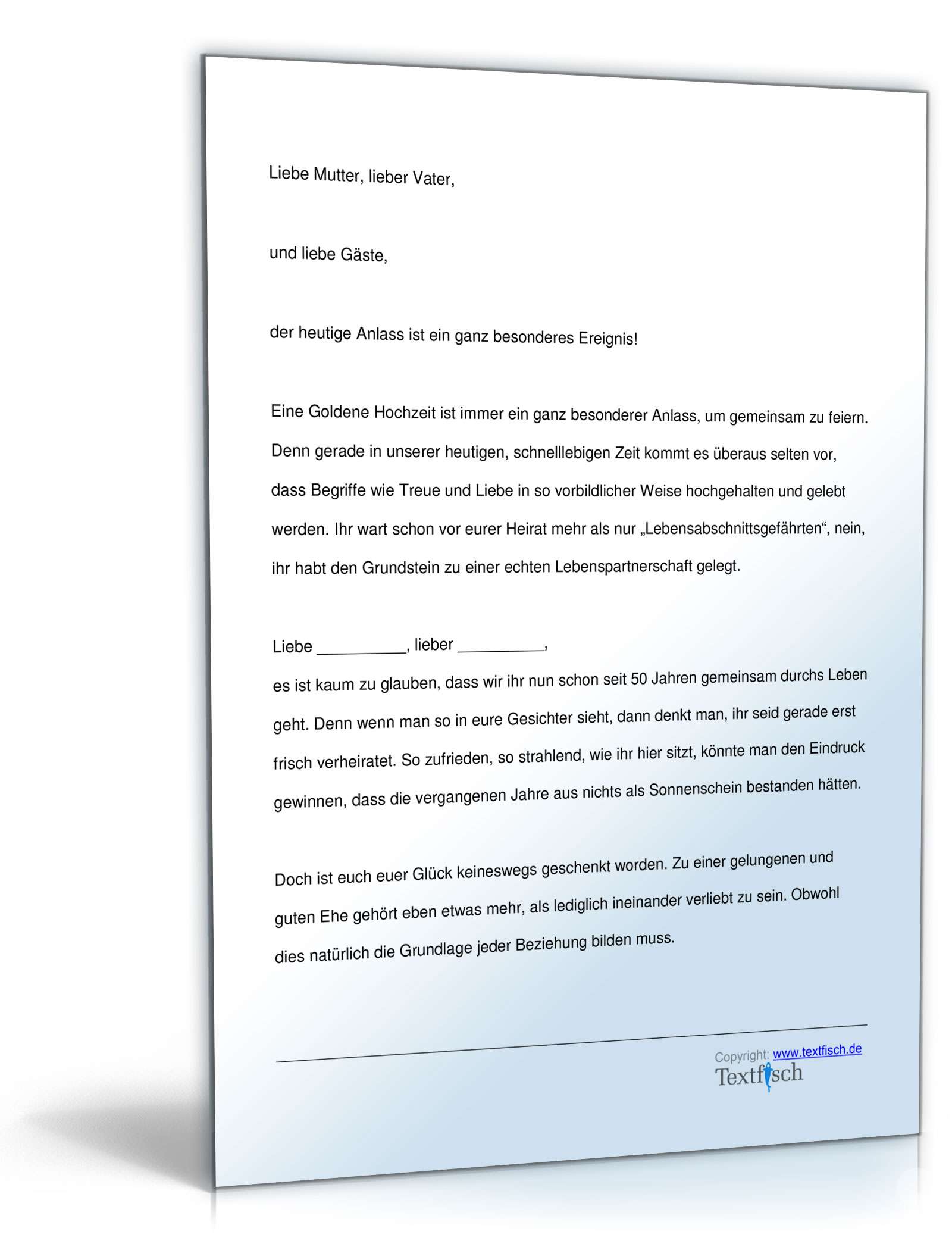 Rede zur Goldenen Hochzeit  PDF. Seite: 2