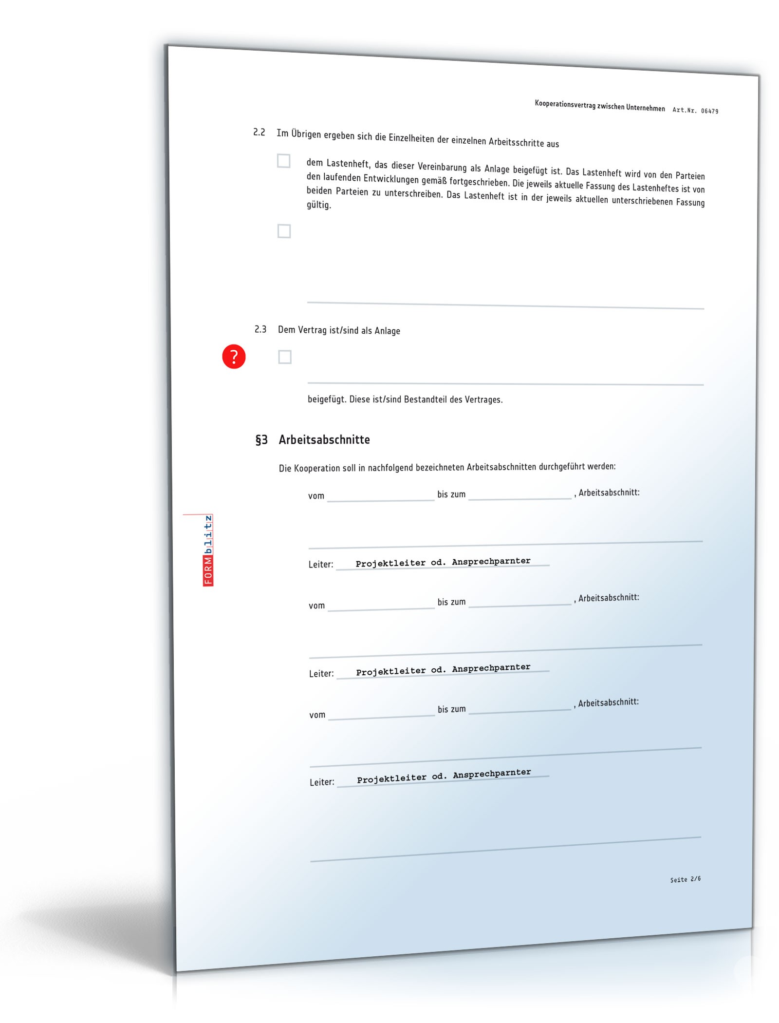 Kooperationsvertrag PDF. Seite: 2