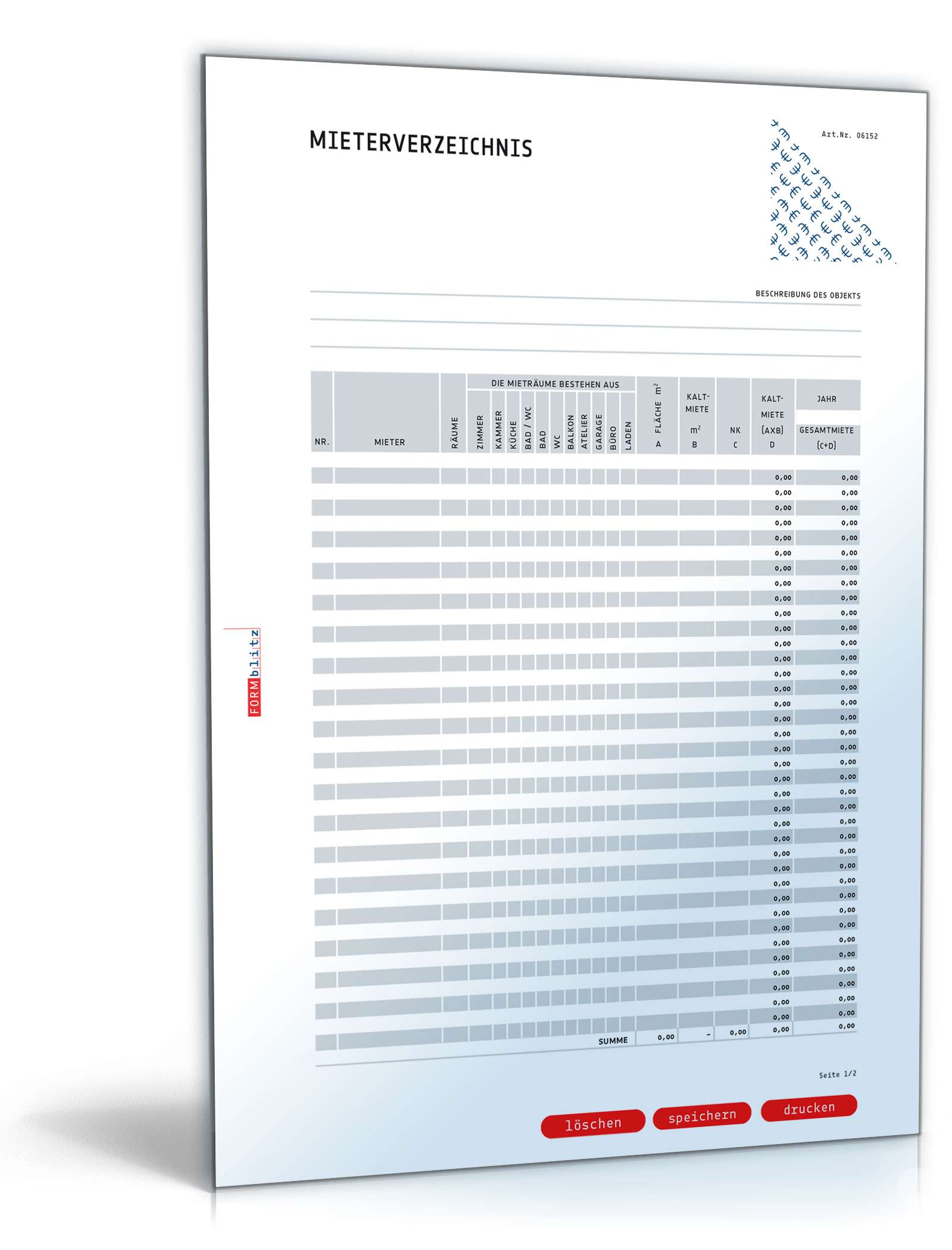 Mieterverzeichnis PDF