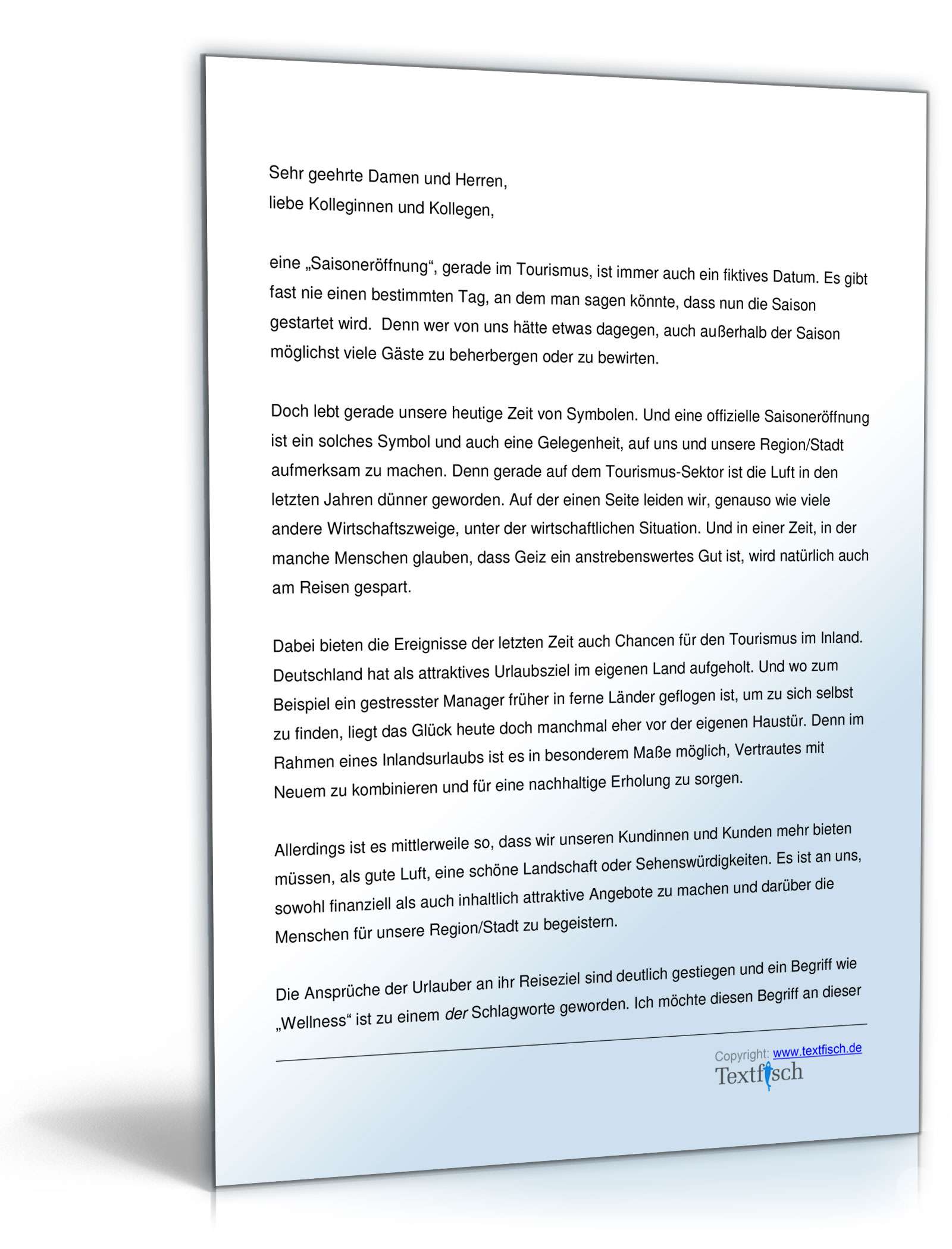 Eröffnungsrede - Saisoneröffnung Tourismus  PDF. Seite: 2