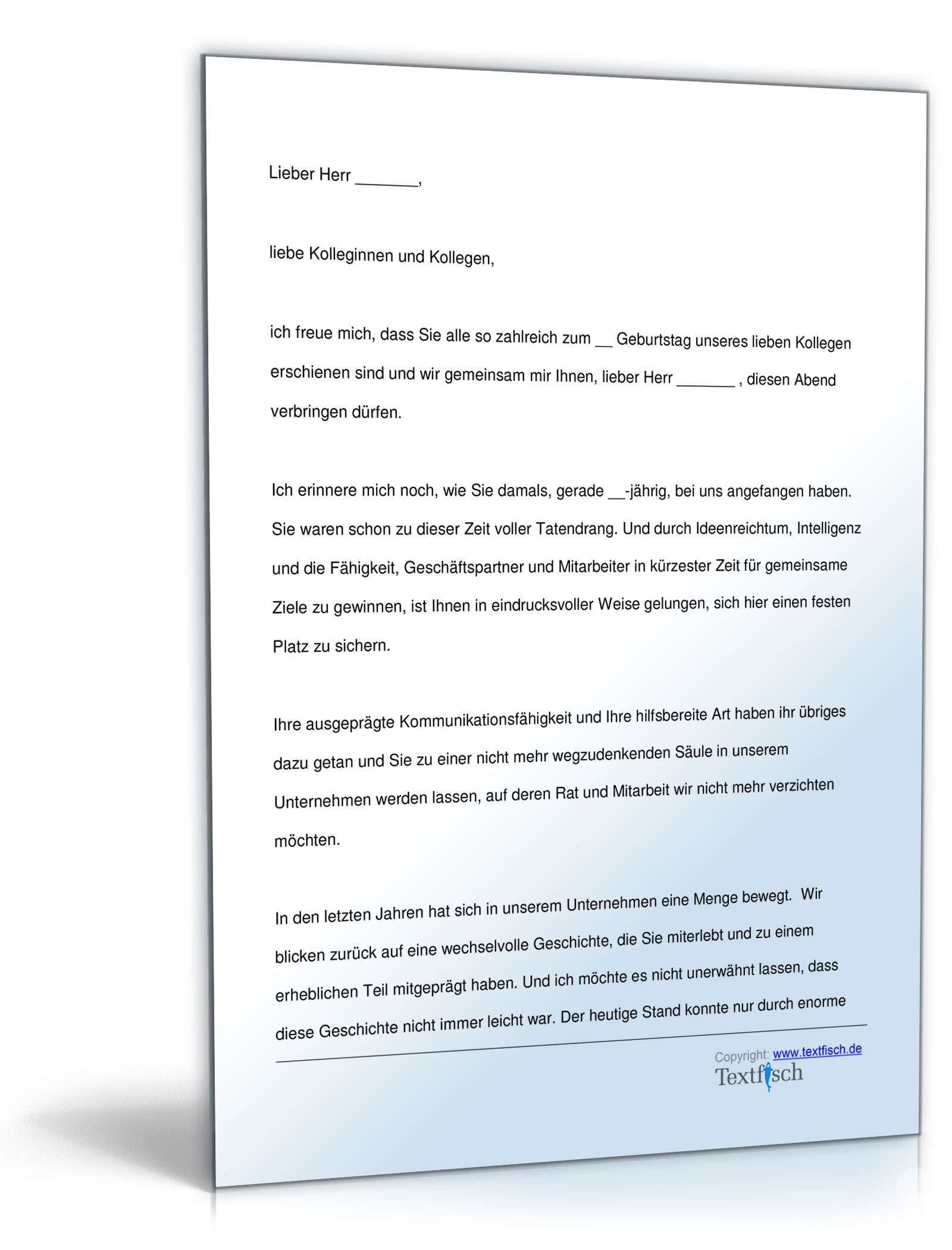 Geburtstagsrede für einen Kollegen PDF. Seite: 2