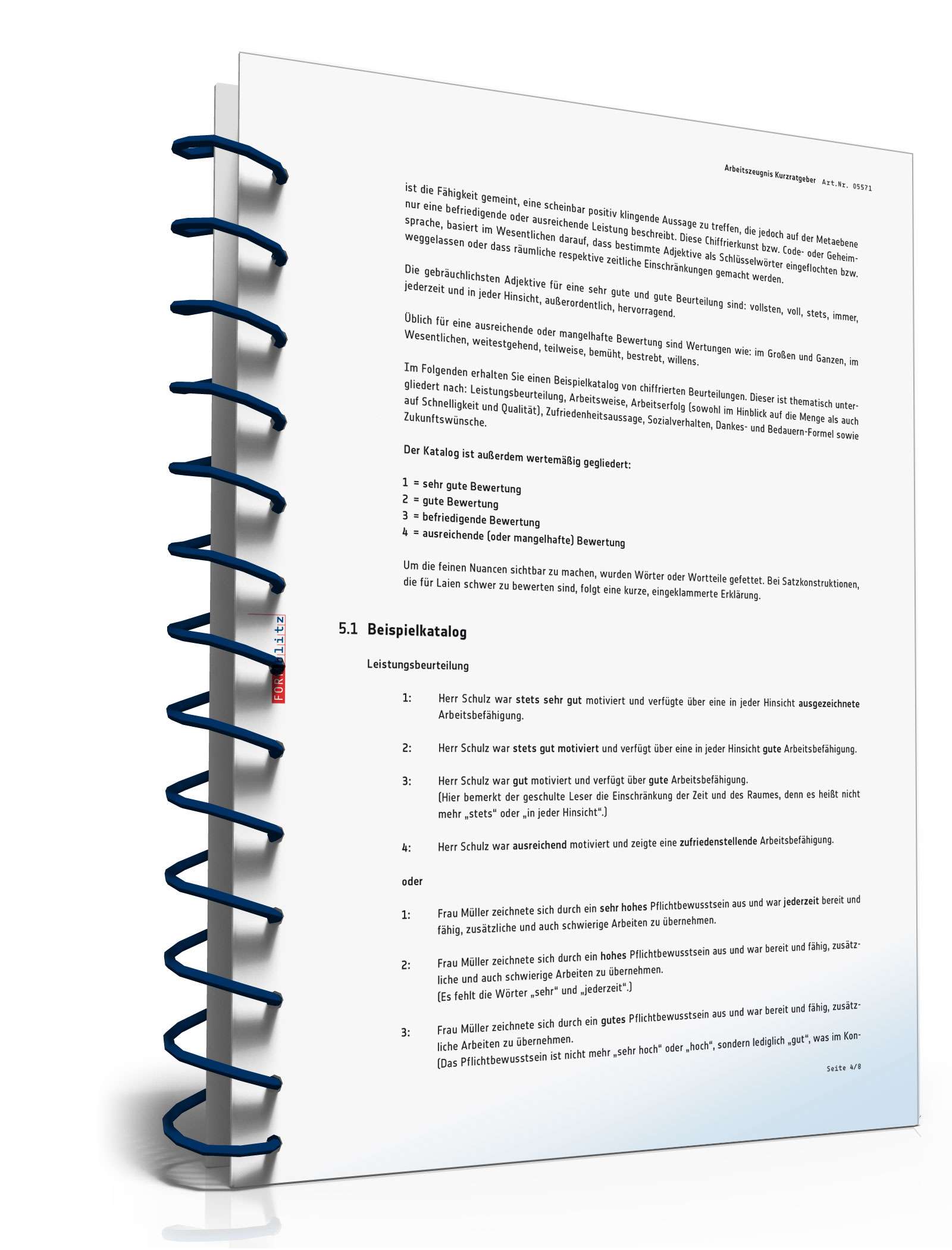 Das Arbeitszeugnis – korrekt erstellt und richtig interpretiert PDF. Seite: 5