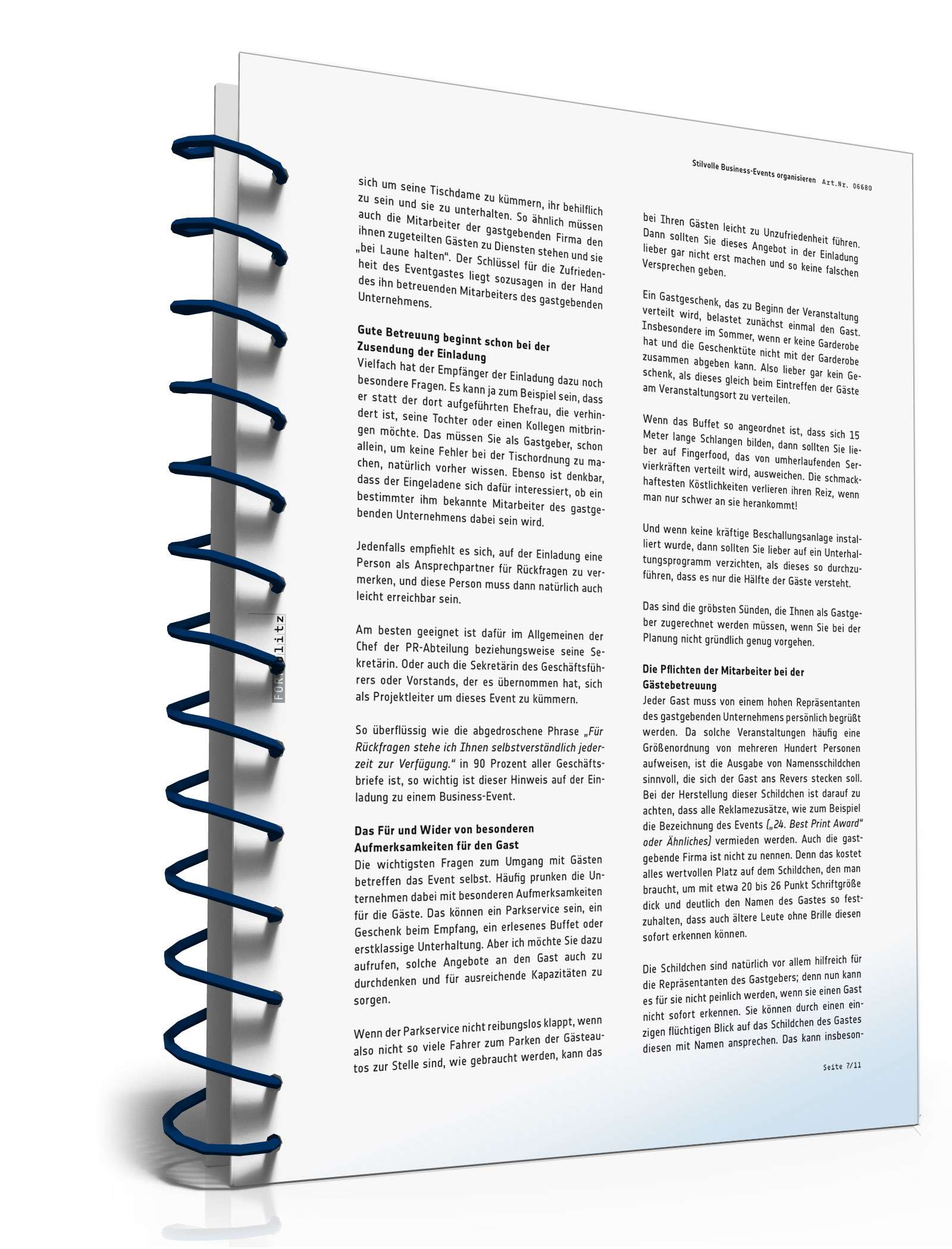 Stilvolle Business-Events organisieren PDF. Seite: 8