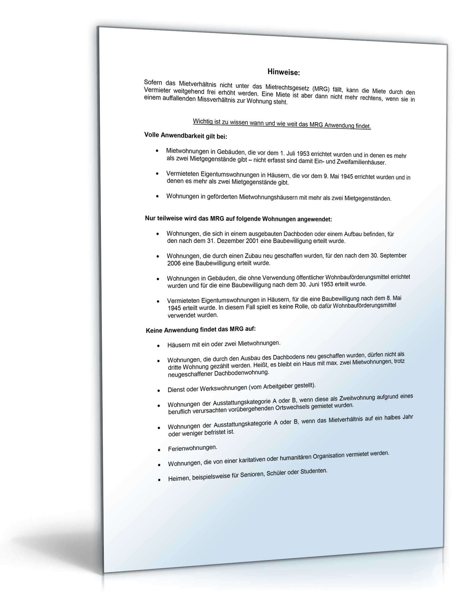 Ankündigung einer Mieterhöhung Word. Seite: 5