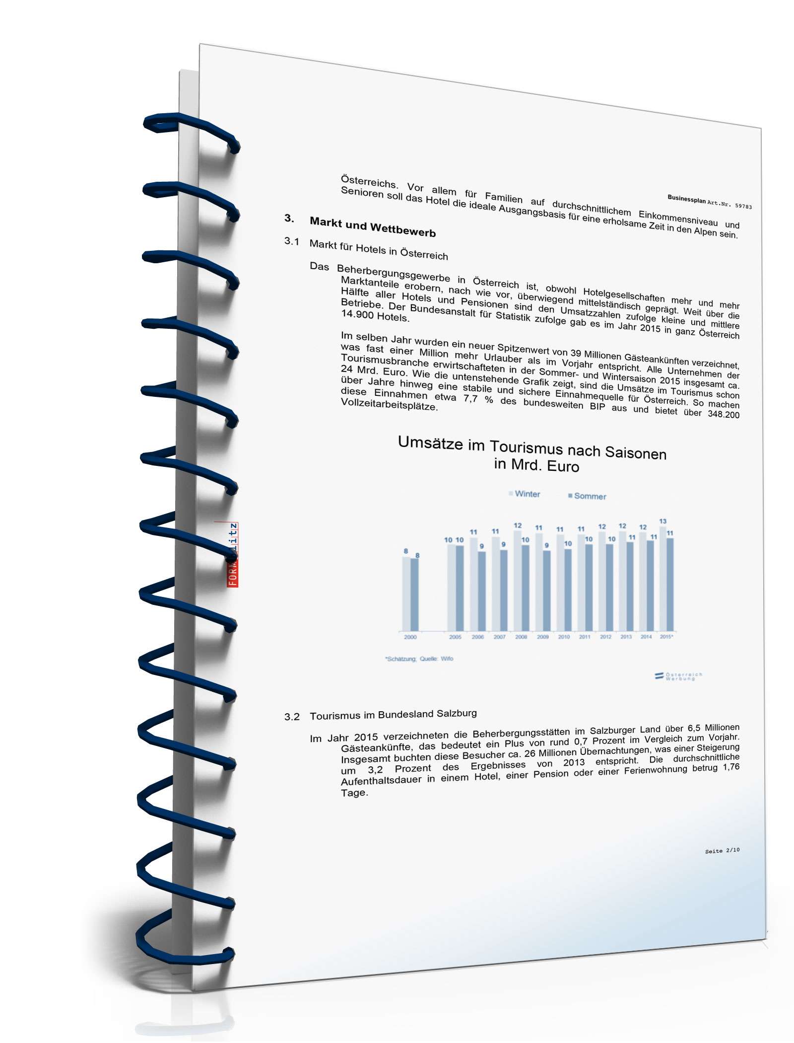 Businessplan für ein Hotel Excel. Seite: 3