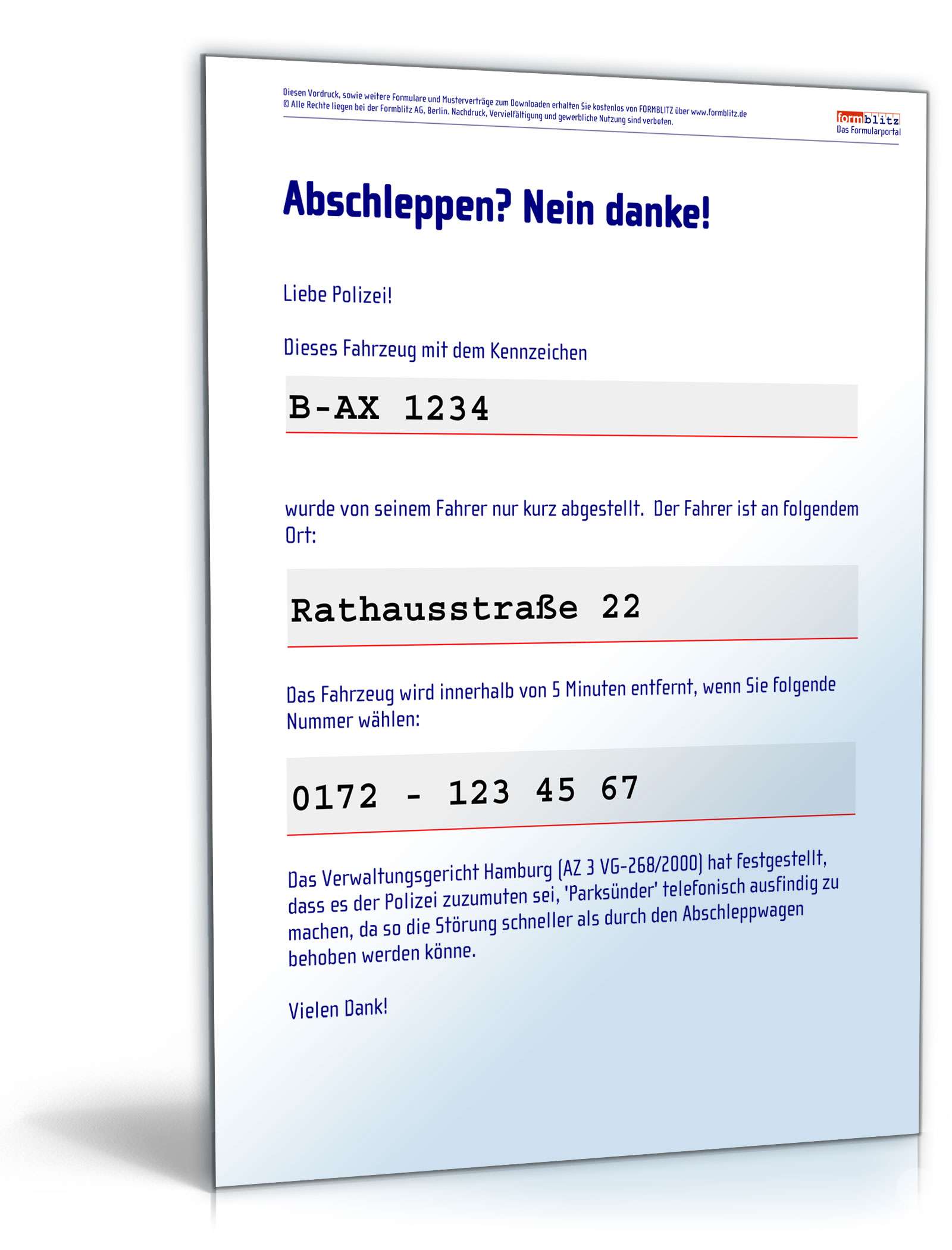 Abschleppen? Nein Danke! PDF