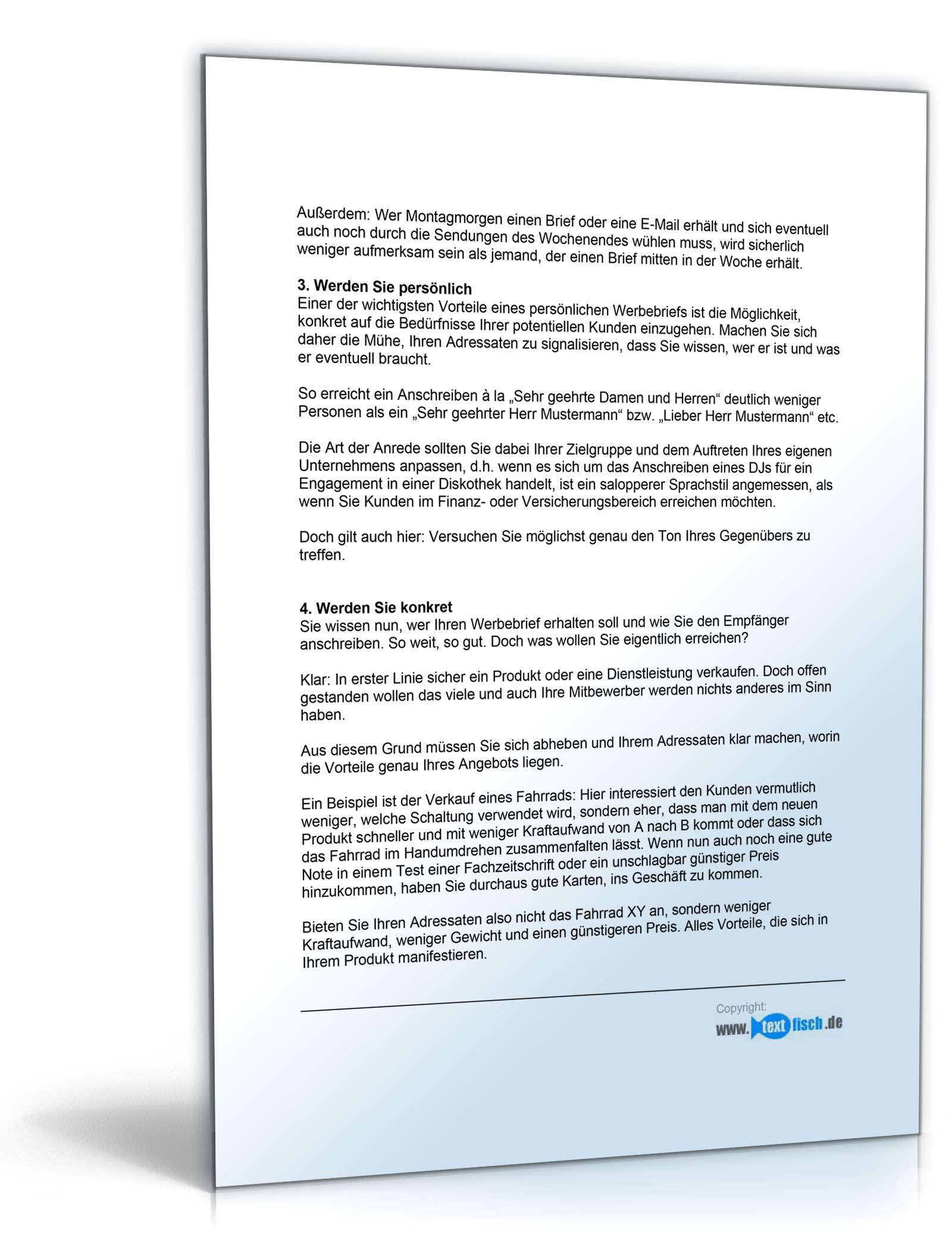 Werbebrief eines Designers/Grafikers PDF. Seite: 3