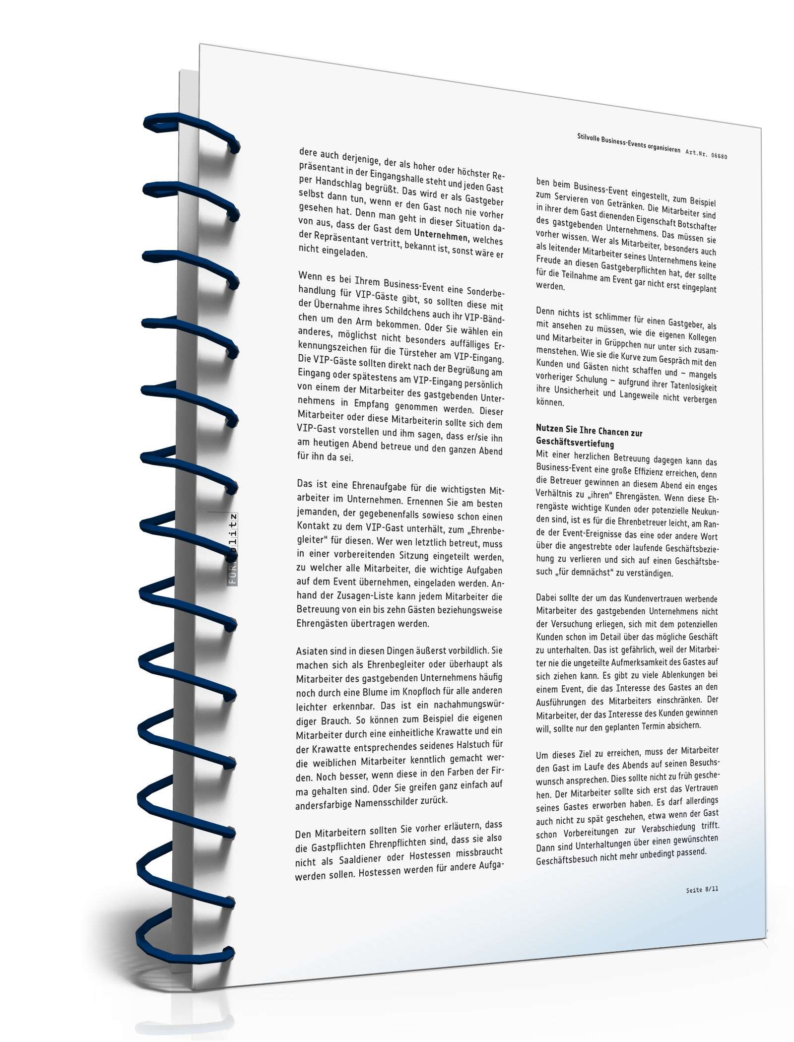 Stilvolle Business-Events organisieren PDF. Seite: 9