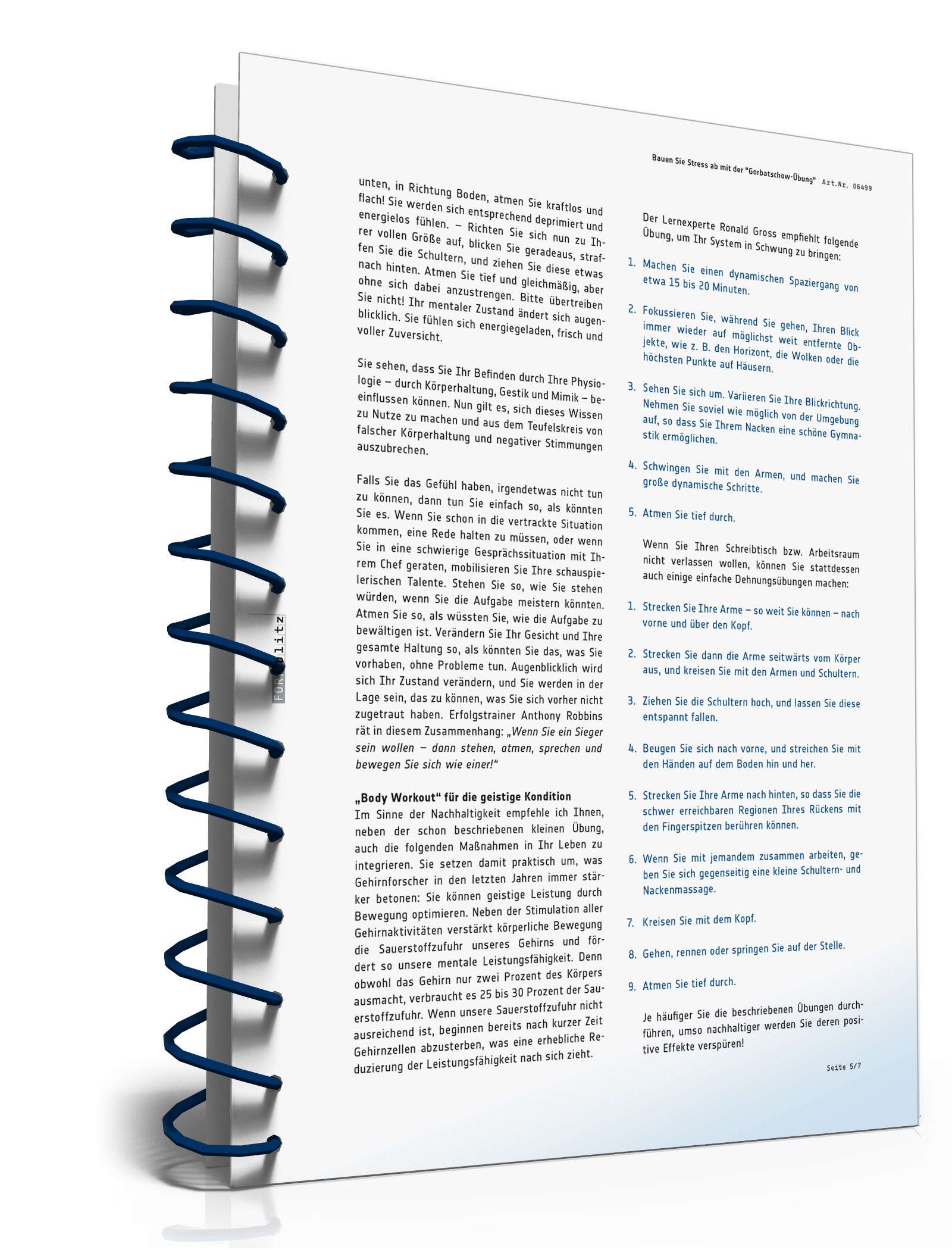 Bauen Sie Stress ab mit der "Gorbatschow-Übung" PDF. Seite: 6