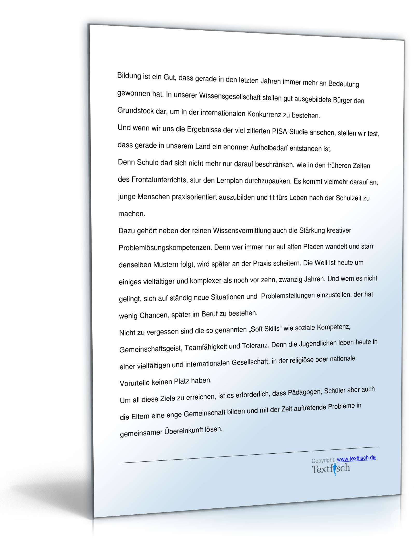 Eröffnungsrede - Eröffnung einer Schule  PDF. Seite: 3