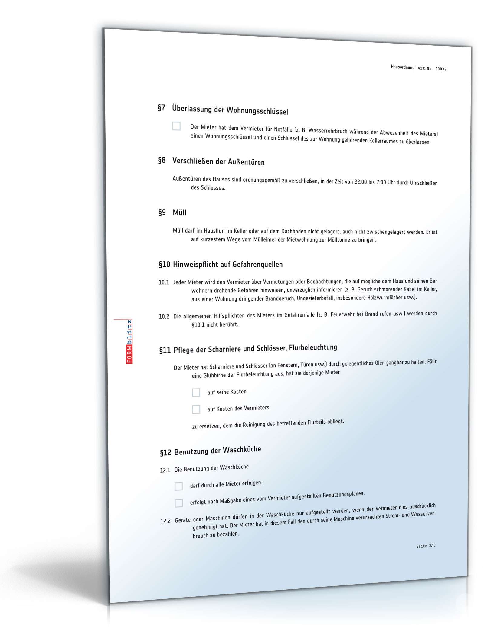 Hausordnung PDF. Seite: 3