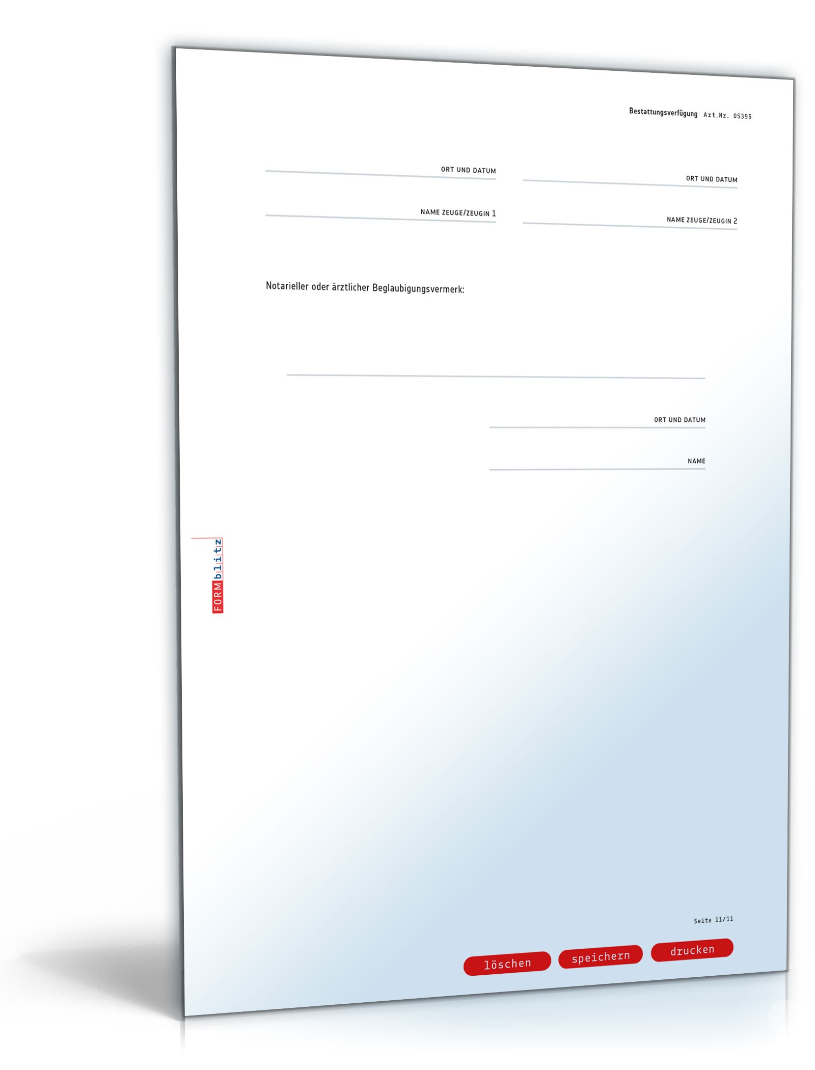 Bestattungsverfügung PDF. Seite: 11