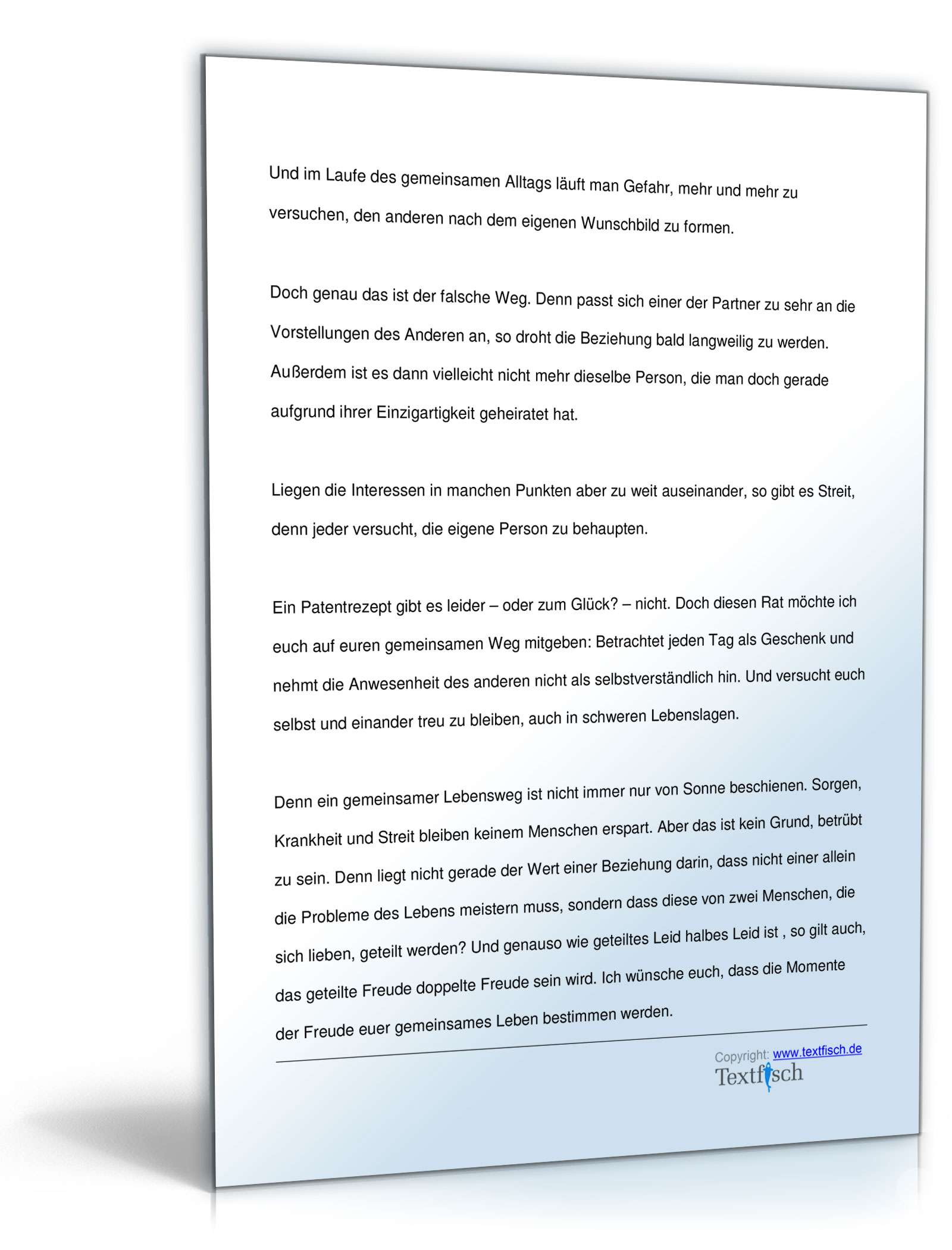 Hochzeitsrede - Patentante/Patenonkel der Braut PDF. Seite: 3