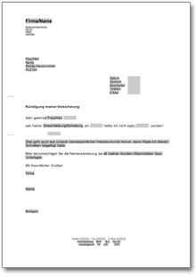 Mitteilung über eine Änderung des Namens (nach Heirat, Scheidung o.ä.) Word