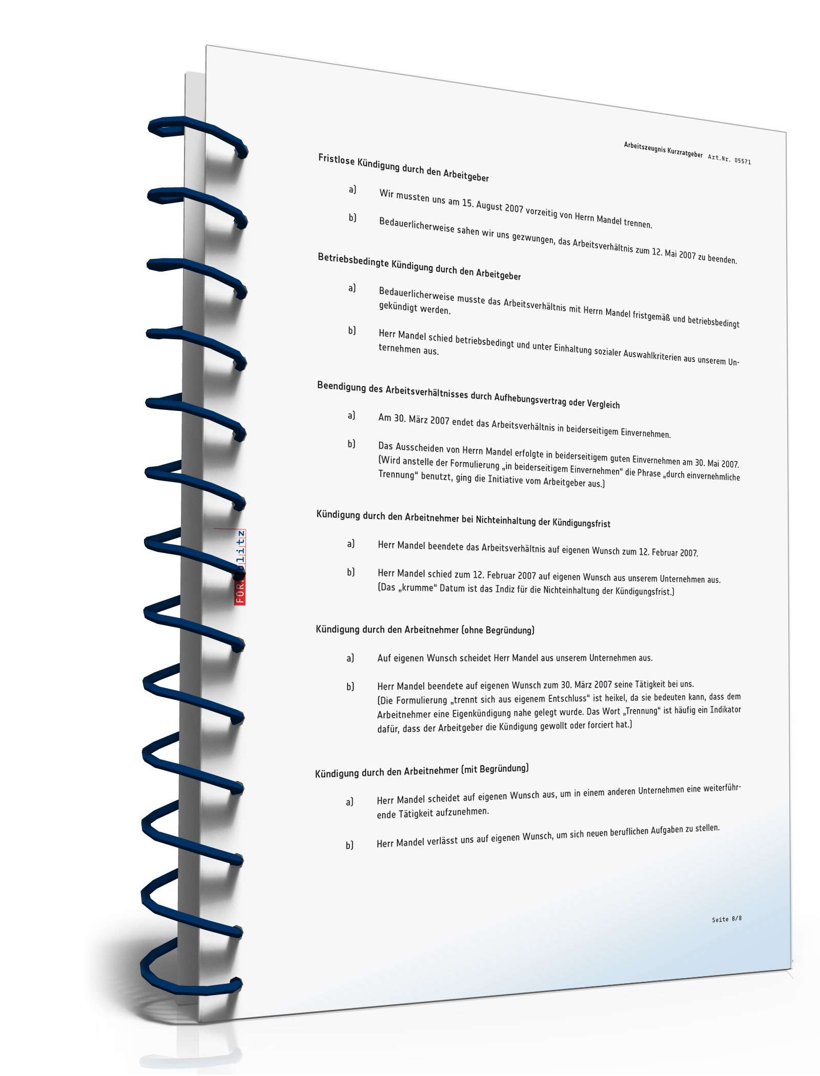 Das Arbeitszeugnis – korrekt erstellt und richtig interpretiert PDF. Seite: 9