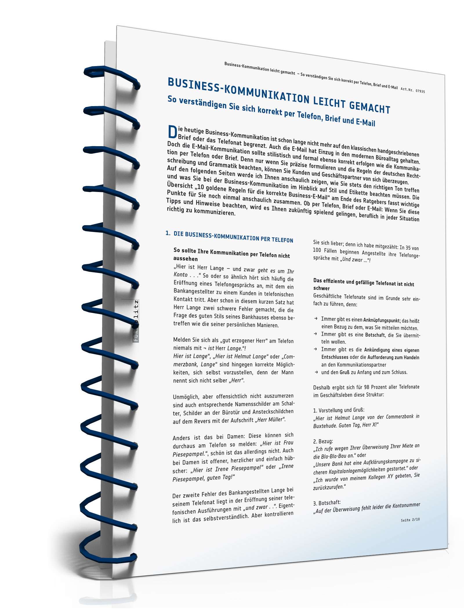 Business-Kommunikation leicht gemacht PDF. Seite: 3