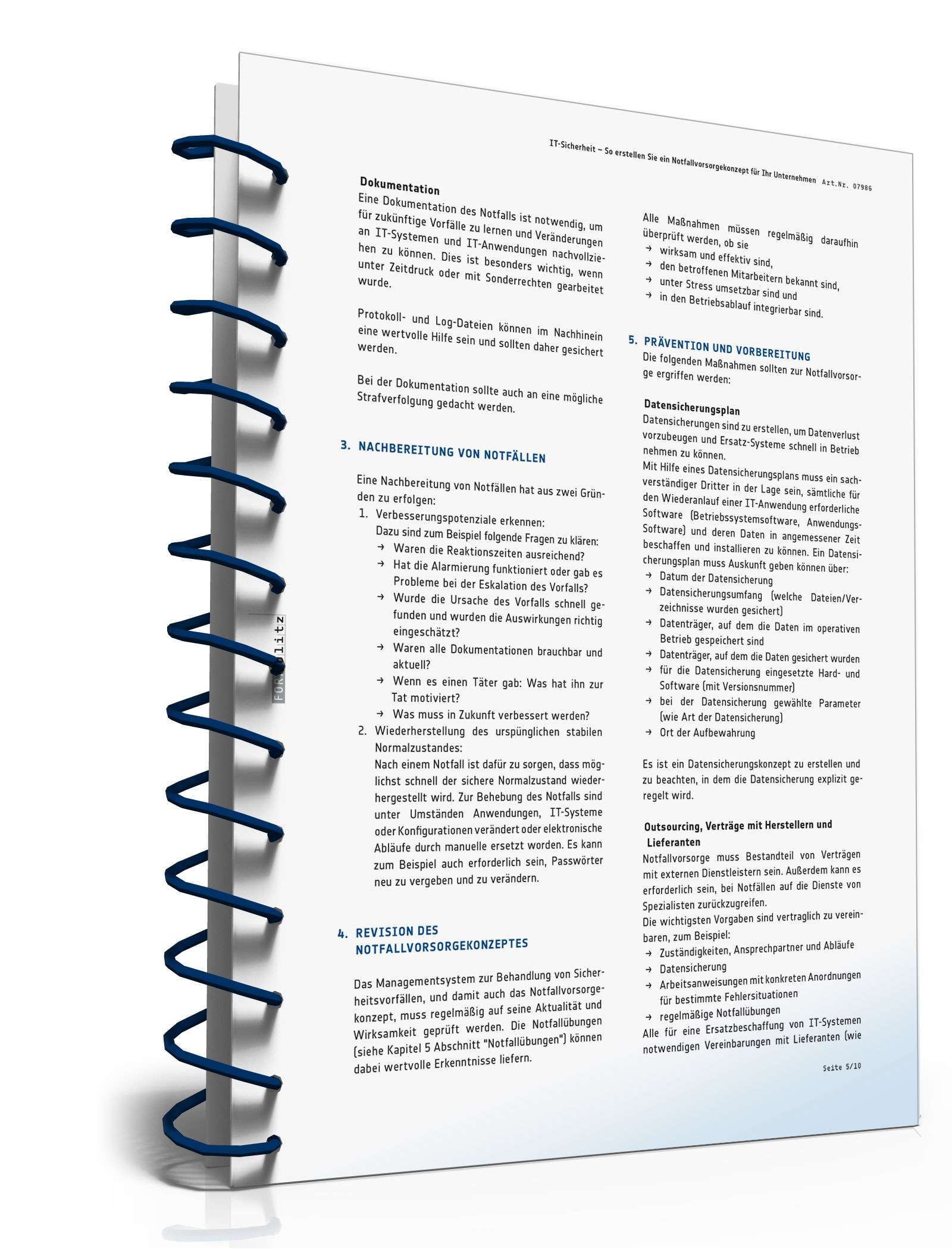 IT-Sicherheit - So erstellen Sie ein Notfallvorsorgekonzept für Ihr Unternehmen PDF. Seite: 6