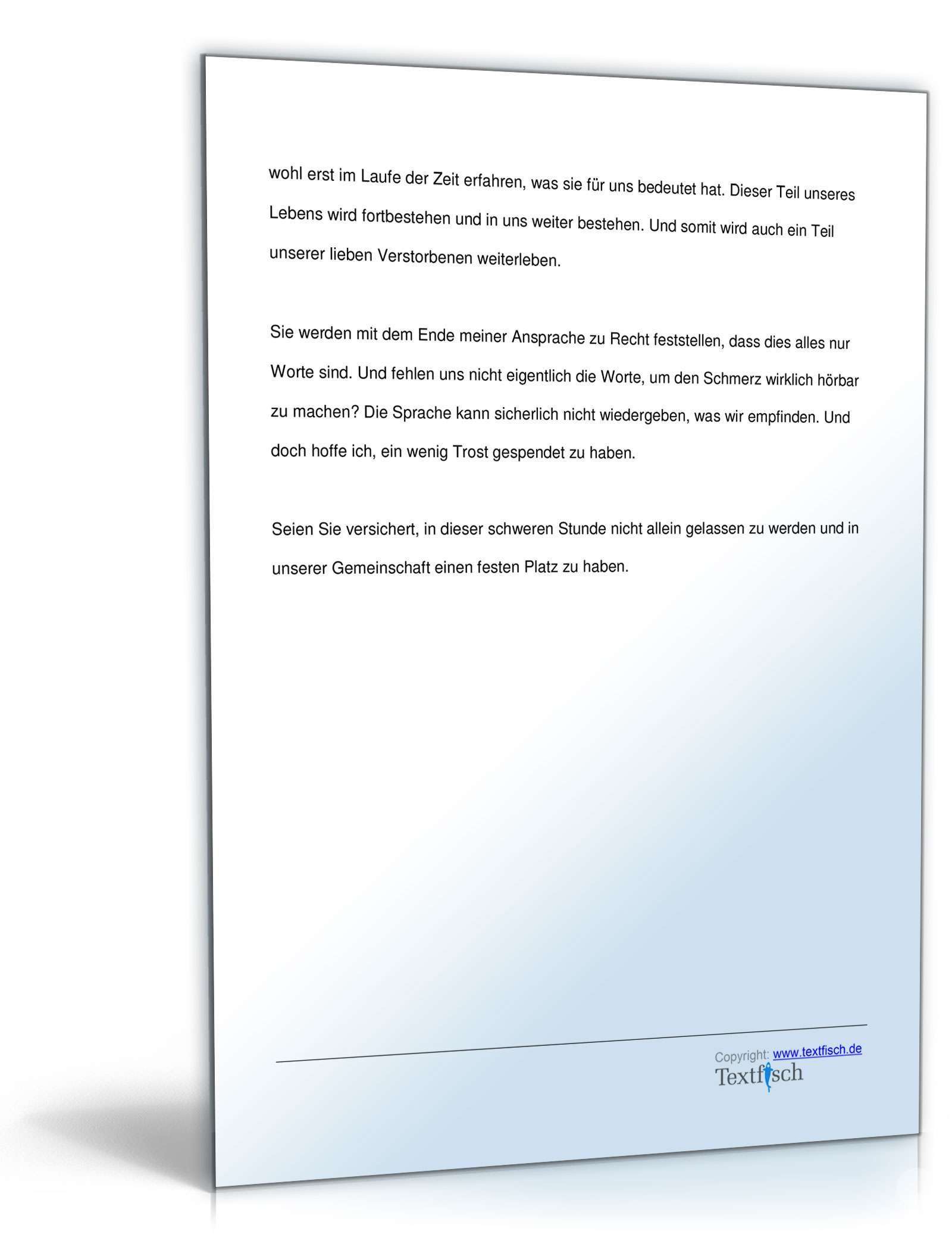 Trauerrede für Verstorbene durch Bestatter PDF. Seite: 3